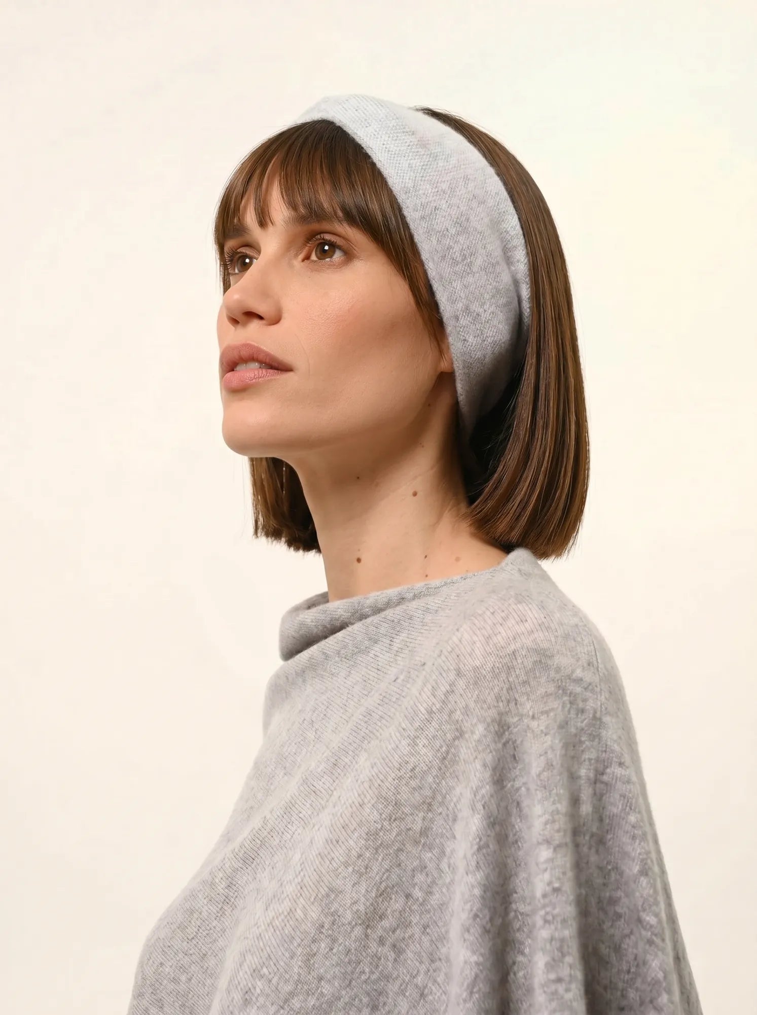 NAMAD bandeau 4 fils gris clair chiné