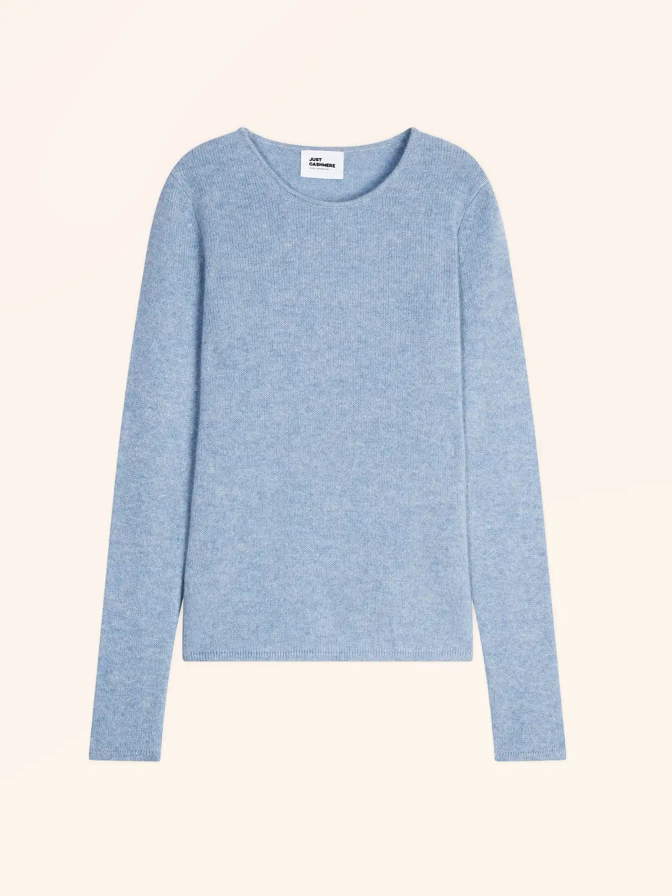 JOYCE pullover rundhalsausschnitt 4-fädig himmelblau meliert