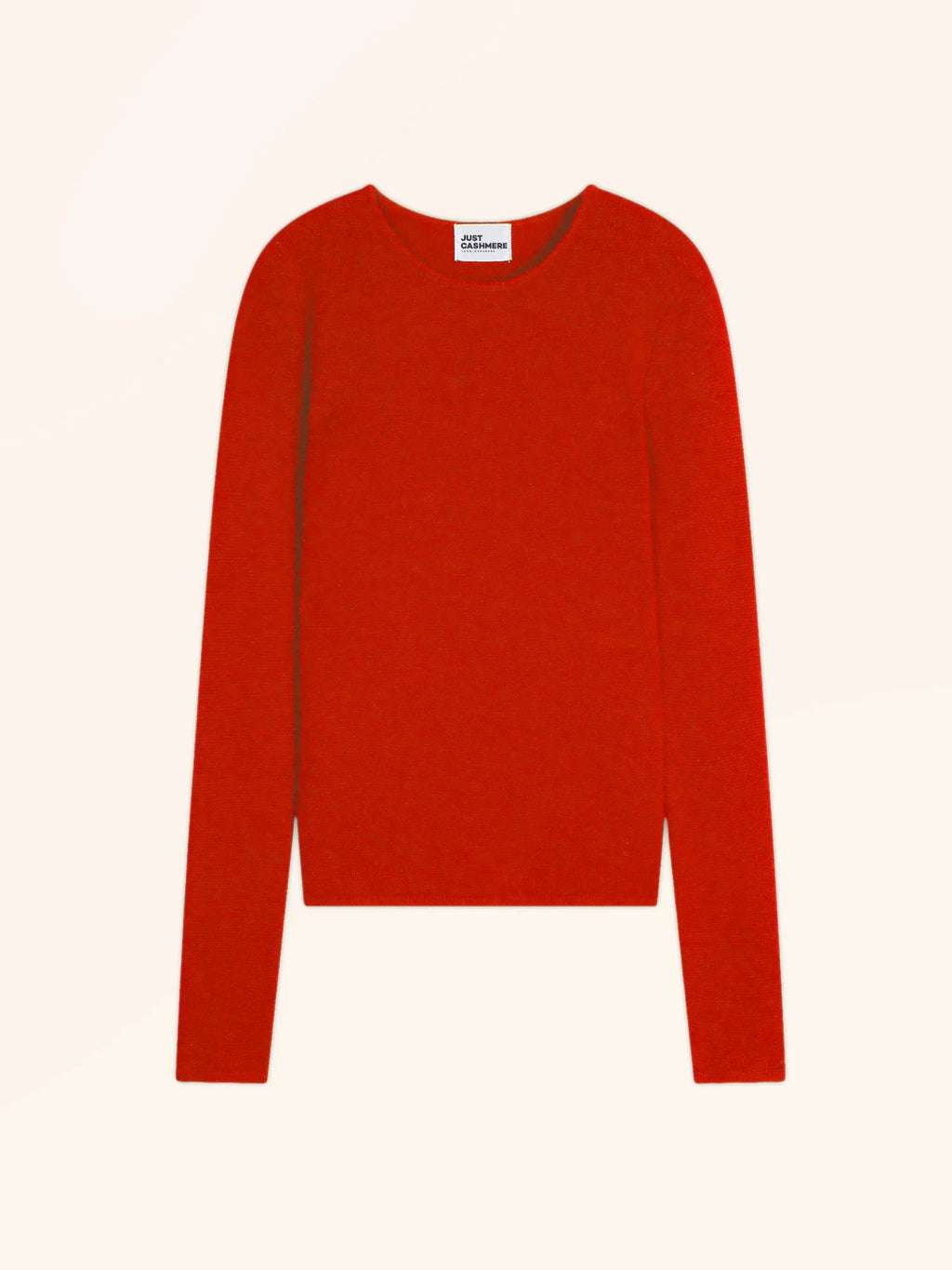 JOYCE pullover rundhalsausschnitt 4-fädig tomate