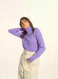 AVA pullover rollkragen lavendel