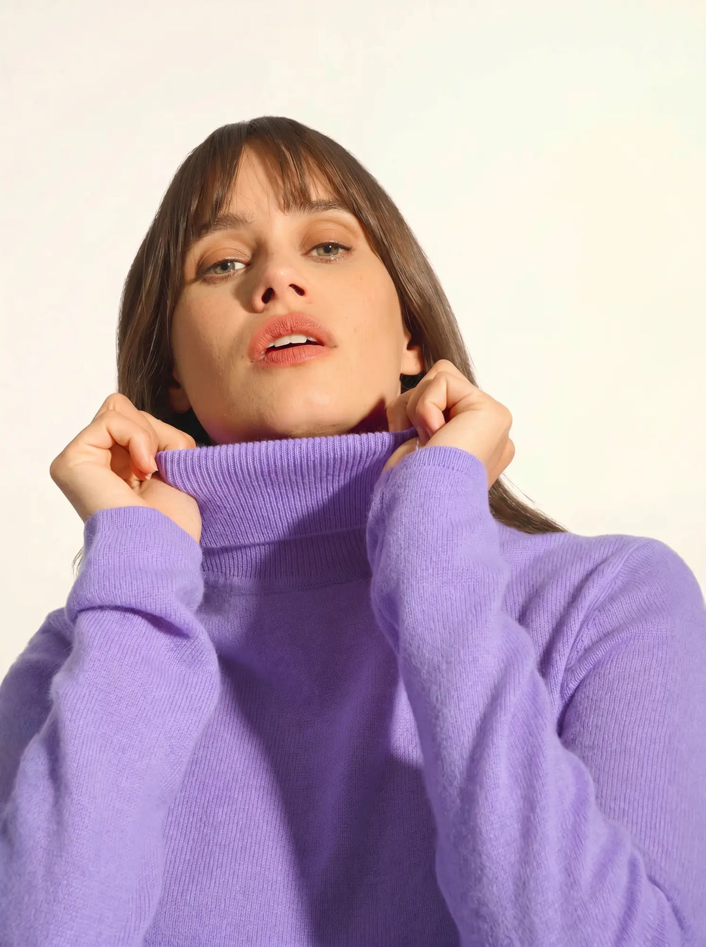 AVA pullover rollkragen lavendel