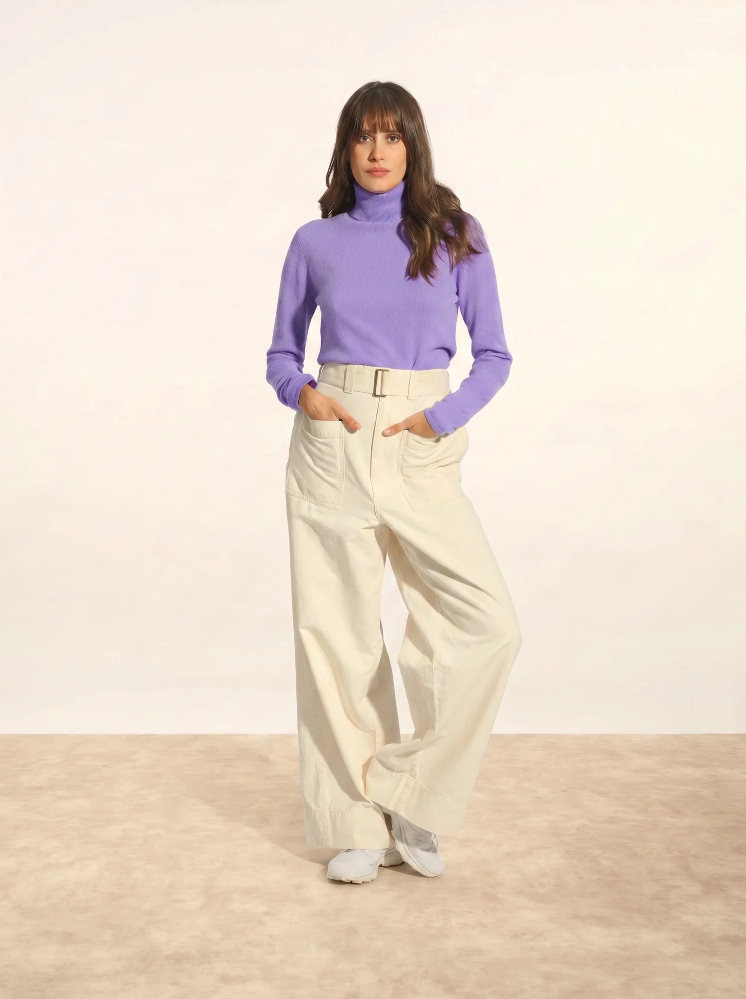 AVA pullover rollkragen lavendel