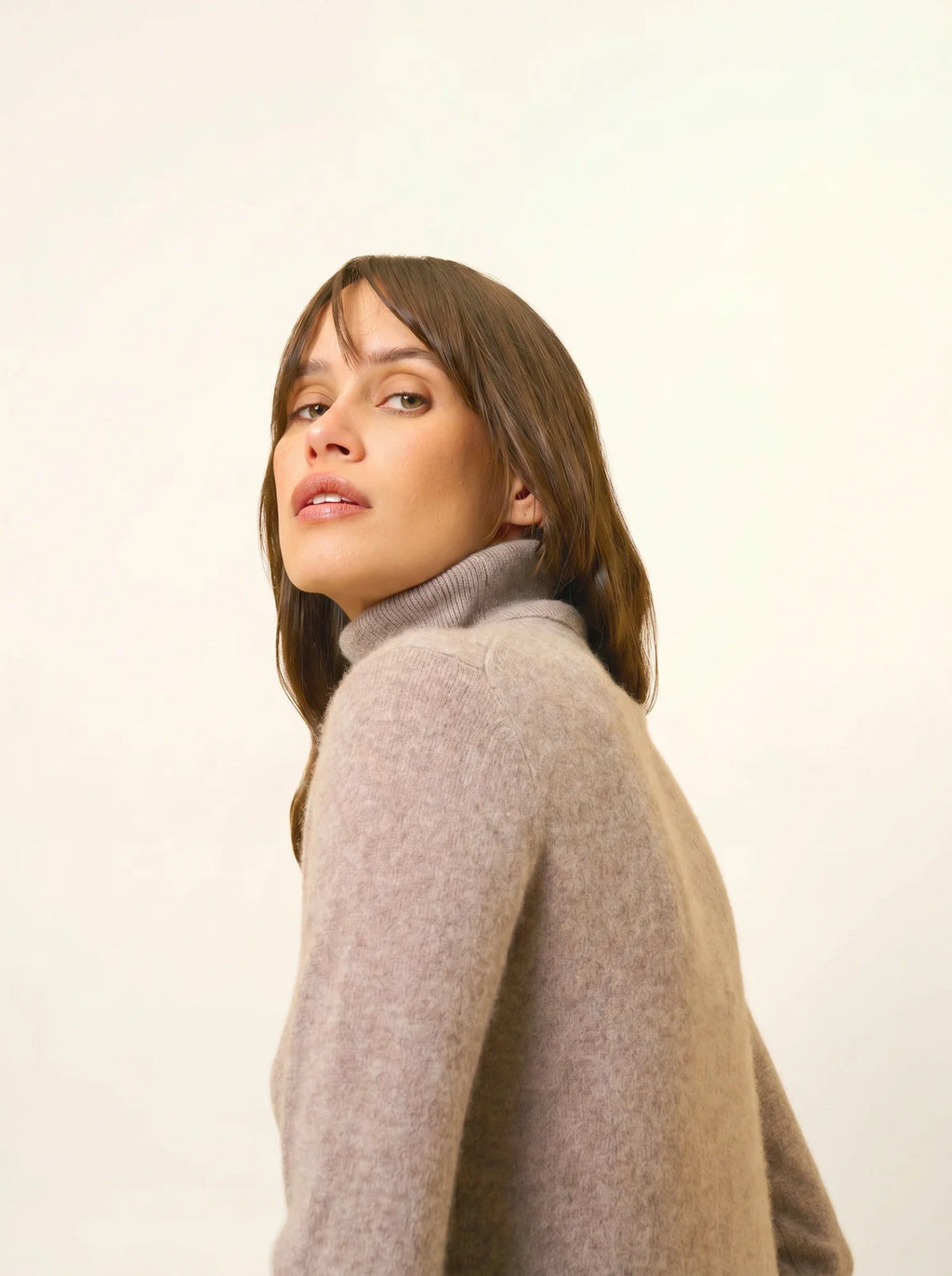 AVA pullover rollkragen caribou meliert