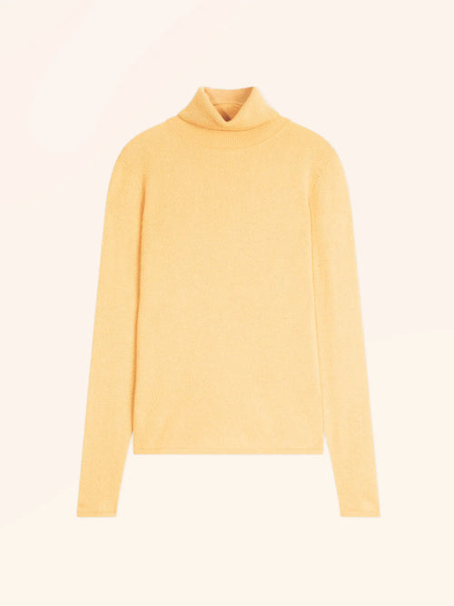 AVA pull col roulé vanille