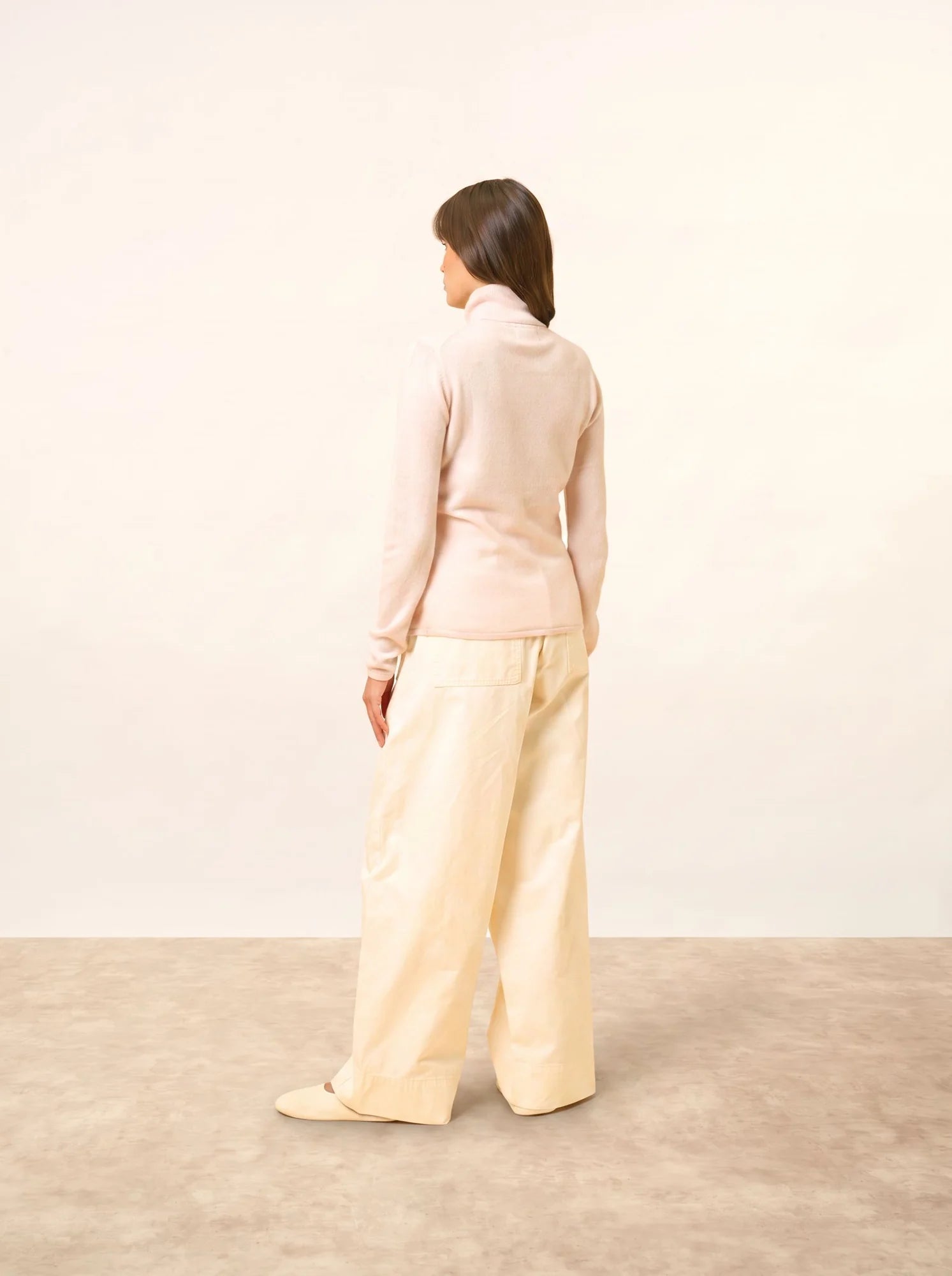 AVA pullover rollkragen poudre