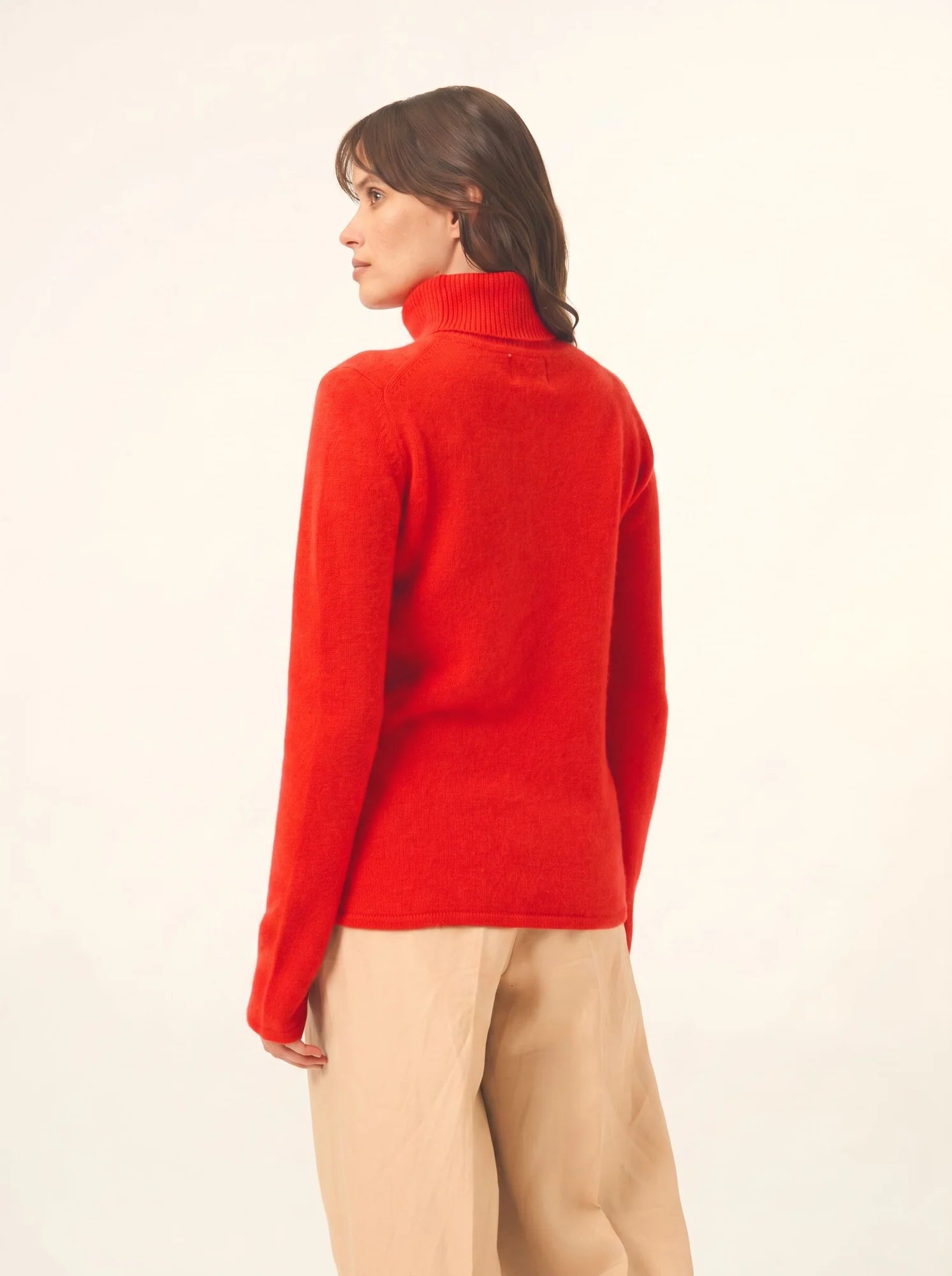 MATT pullover rollkragen 4-fädig tomate