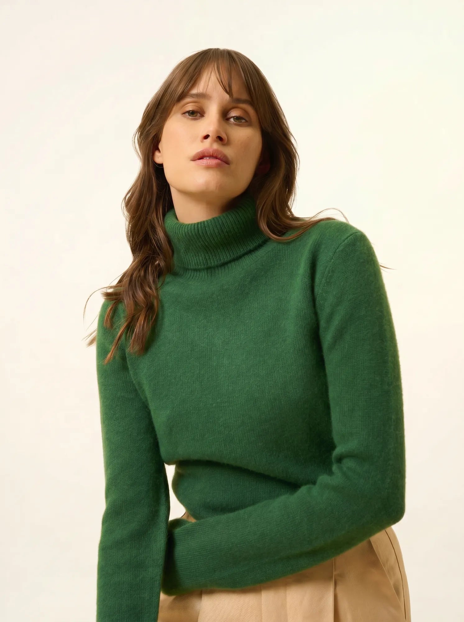 MATT pullover rollkragen 4-fädig sapin