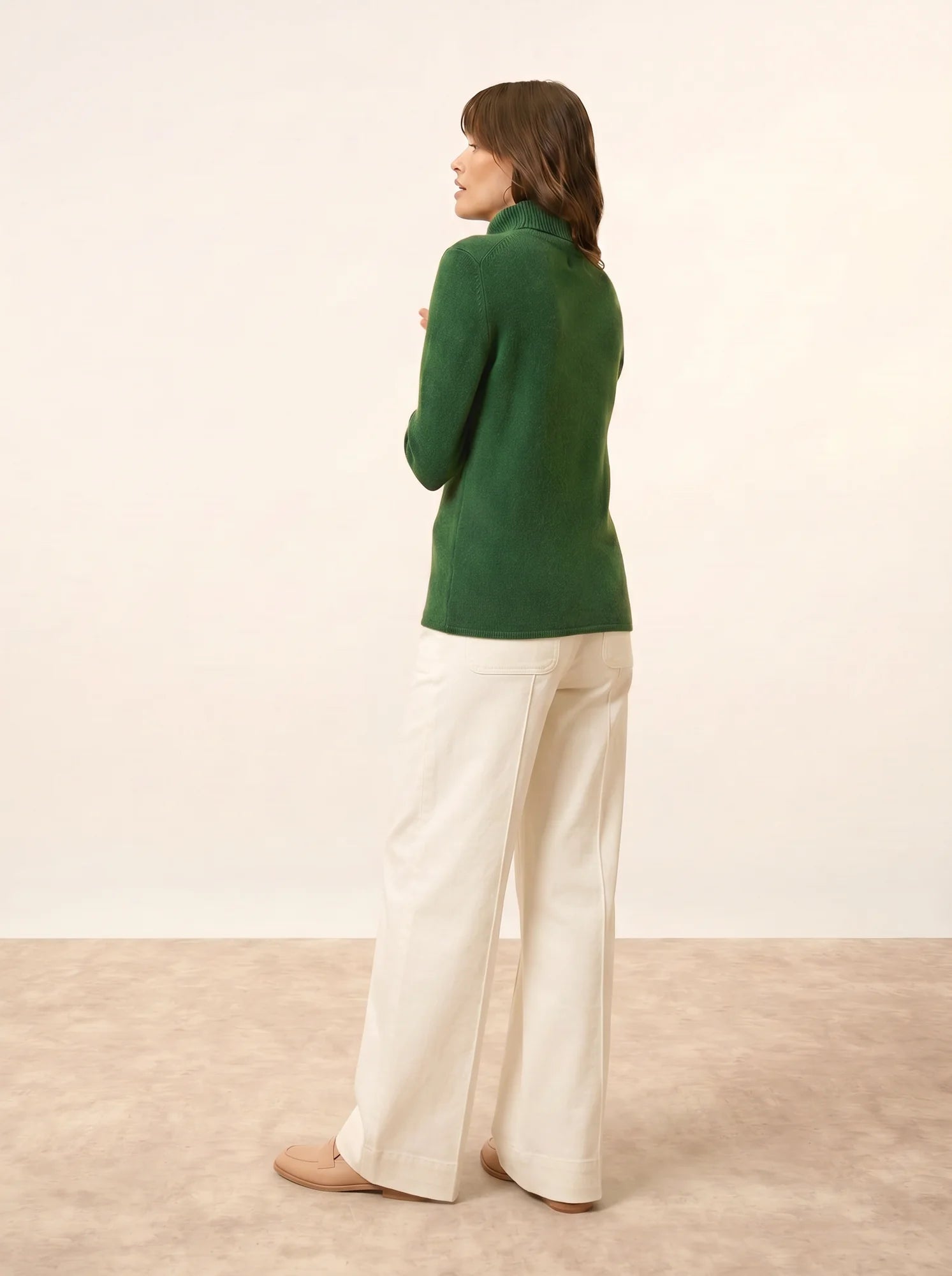 MATT pullover rollkragen 4-fädig sapin