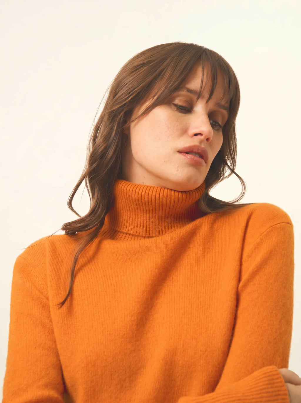 LEXIE pullover rollkragen ocre