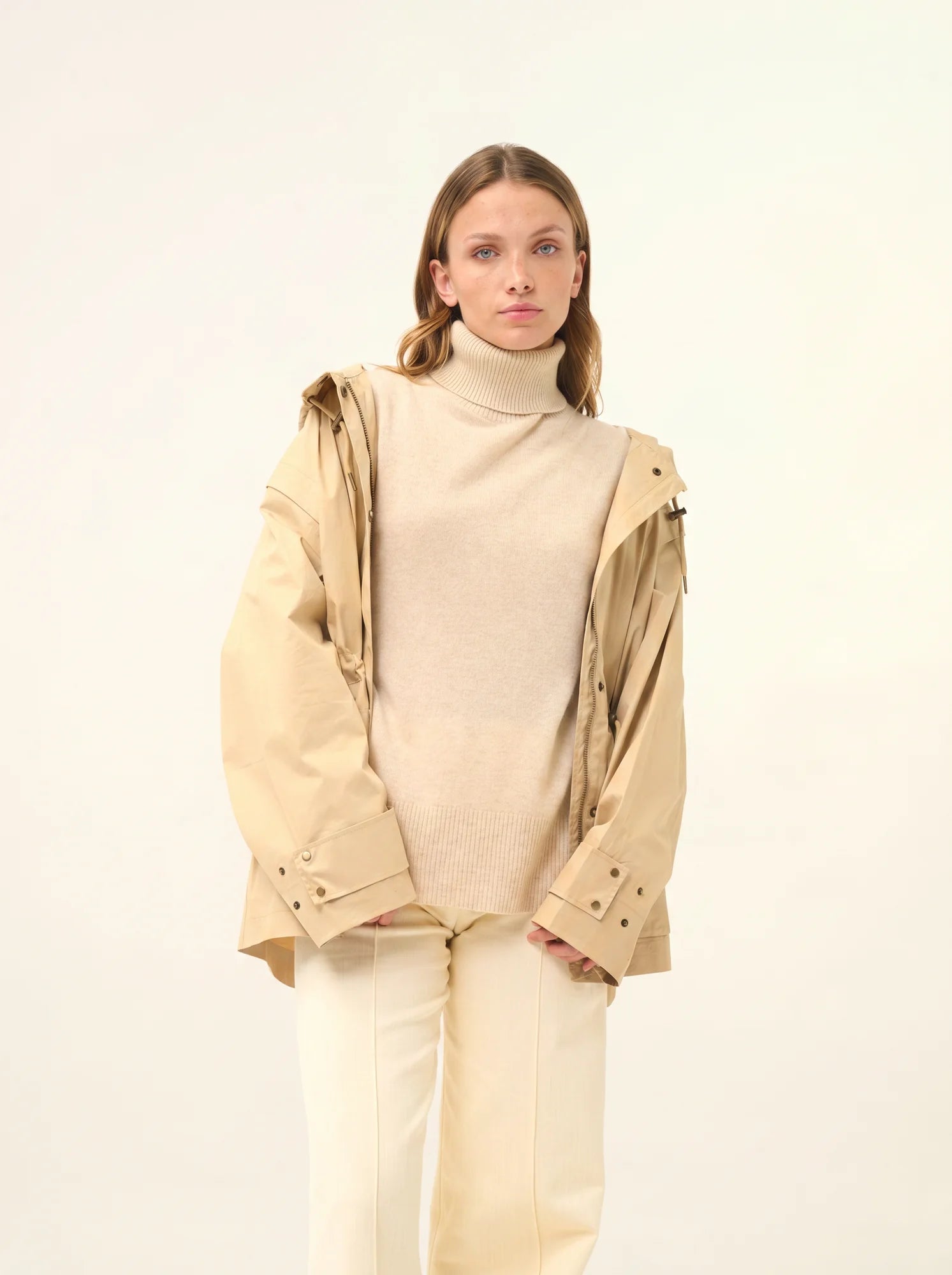 LEXIE pullover rollkragen avoine