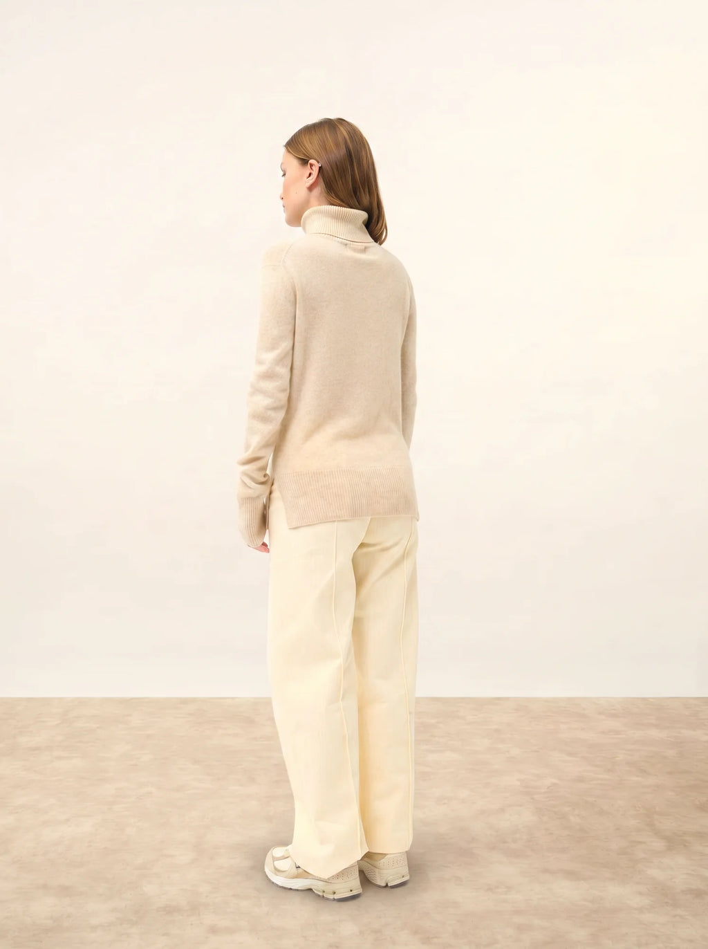 LEXIE pullover rollkragen avoine