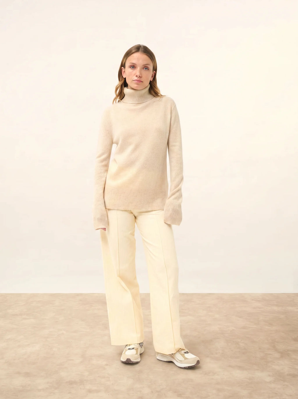 LEXIE pullover rollkragen avoine