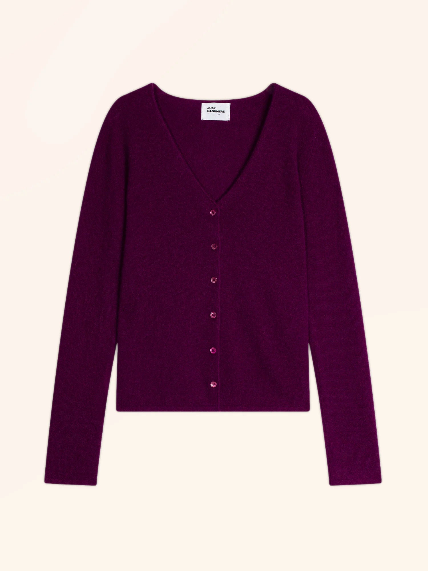 NORMA strickjacke v-ausschnitt pflaume