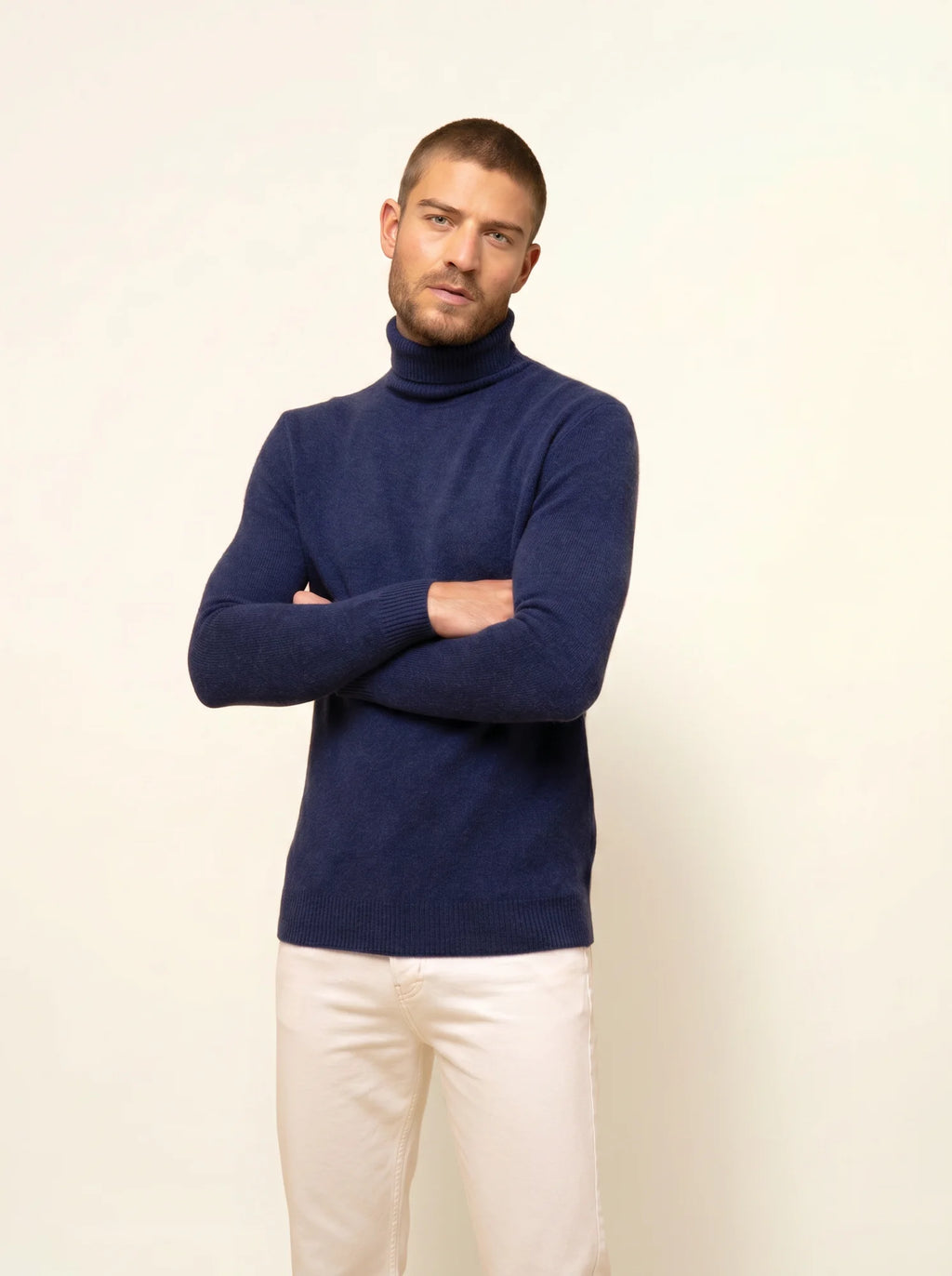 SACHA pullover rollkragen 4-fädig nachtblau