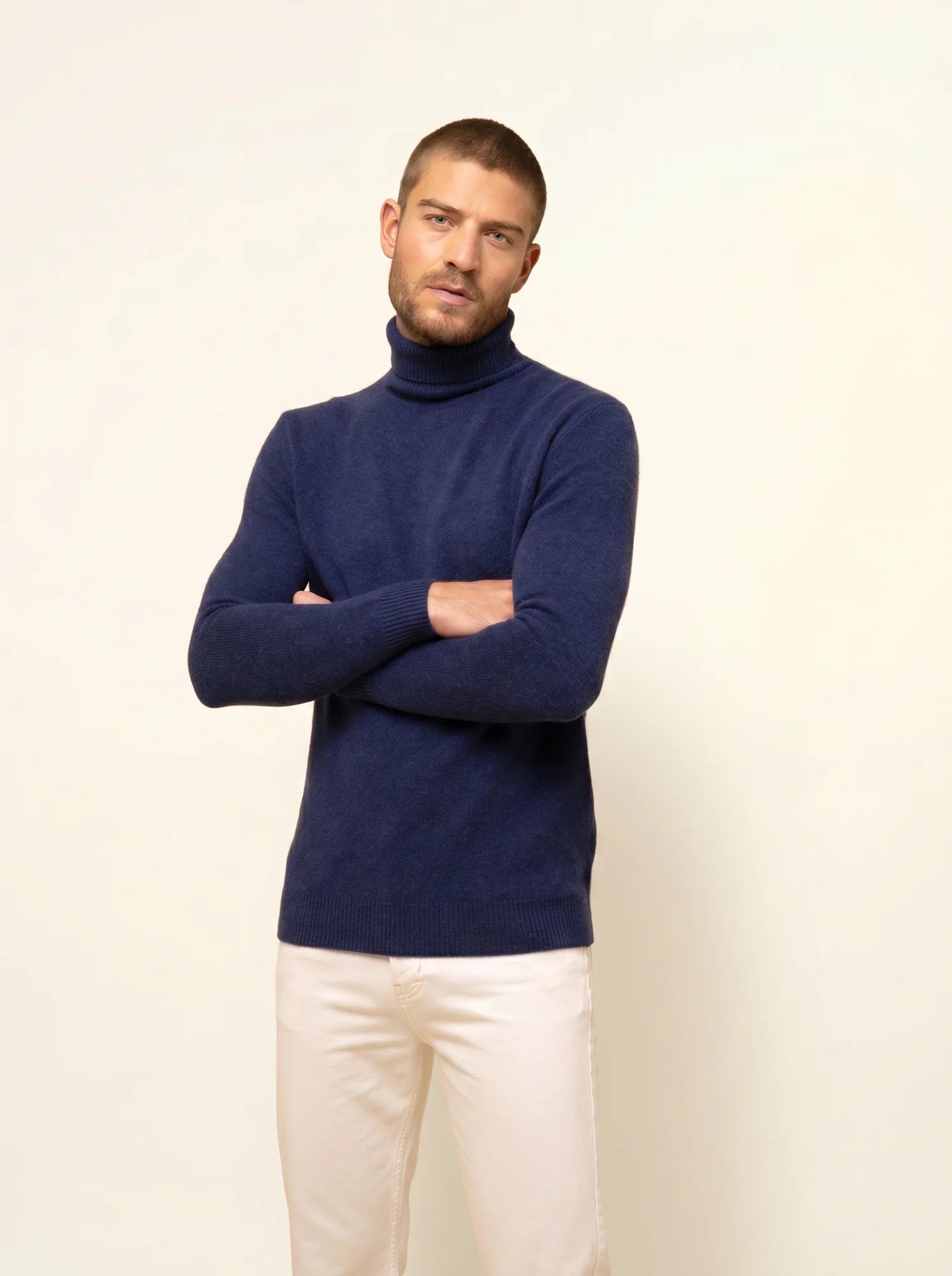 SACHA pullover rollkragen 4-fädig nachtblau