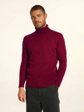 SACHA pullover rollkragen 4-fädig bordeaux