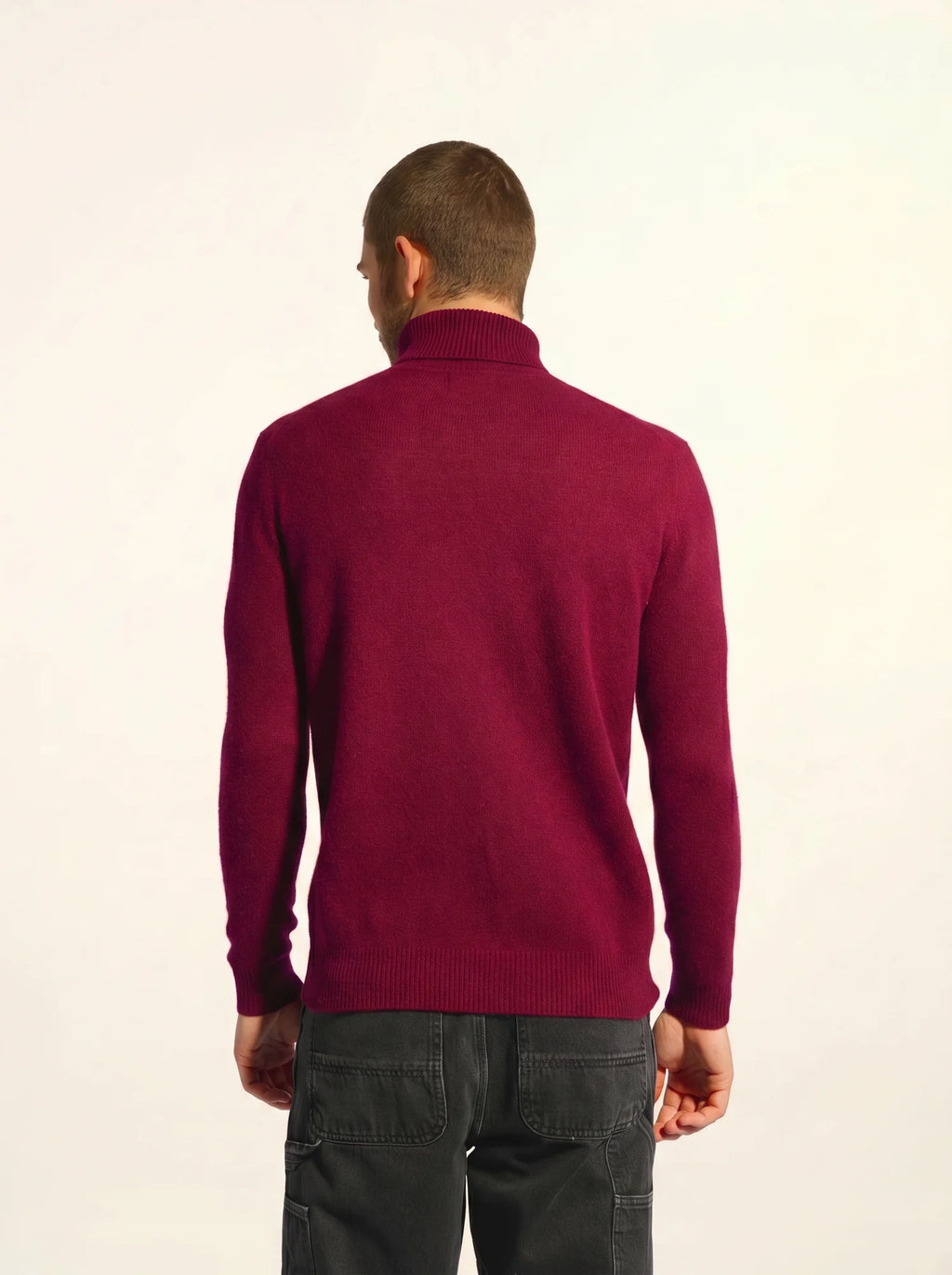 SACHA pullover rollkragen 4-fädig bordeaux
