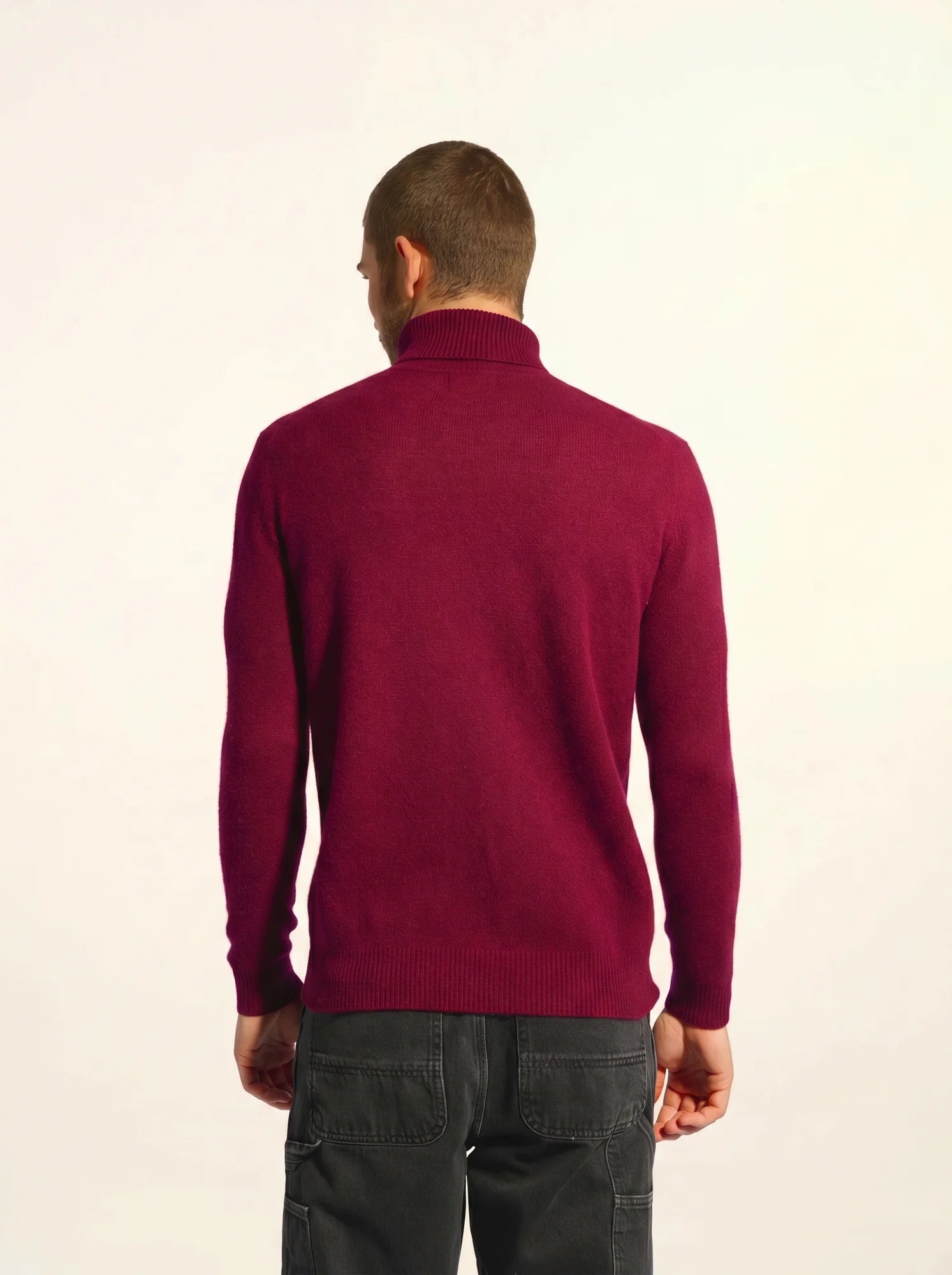 SACHA pullover rollkragen 4-fädig bordeaux