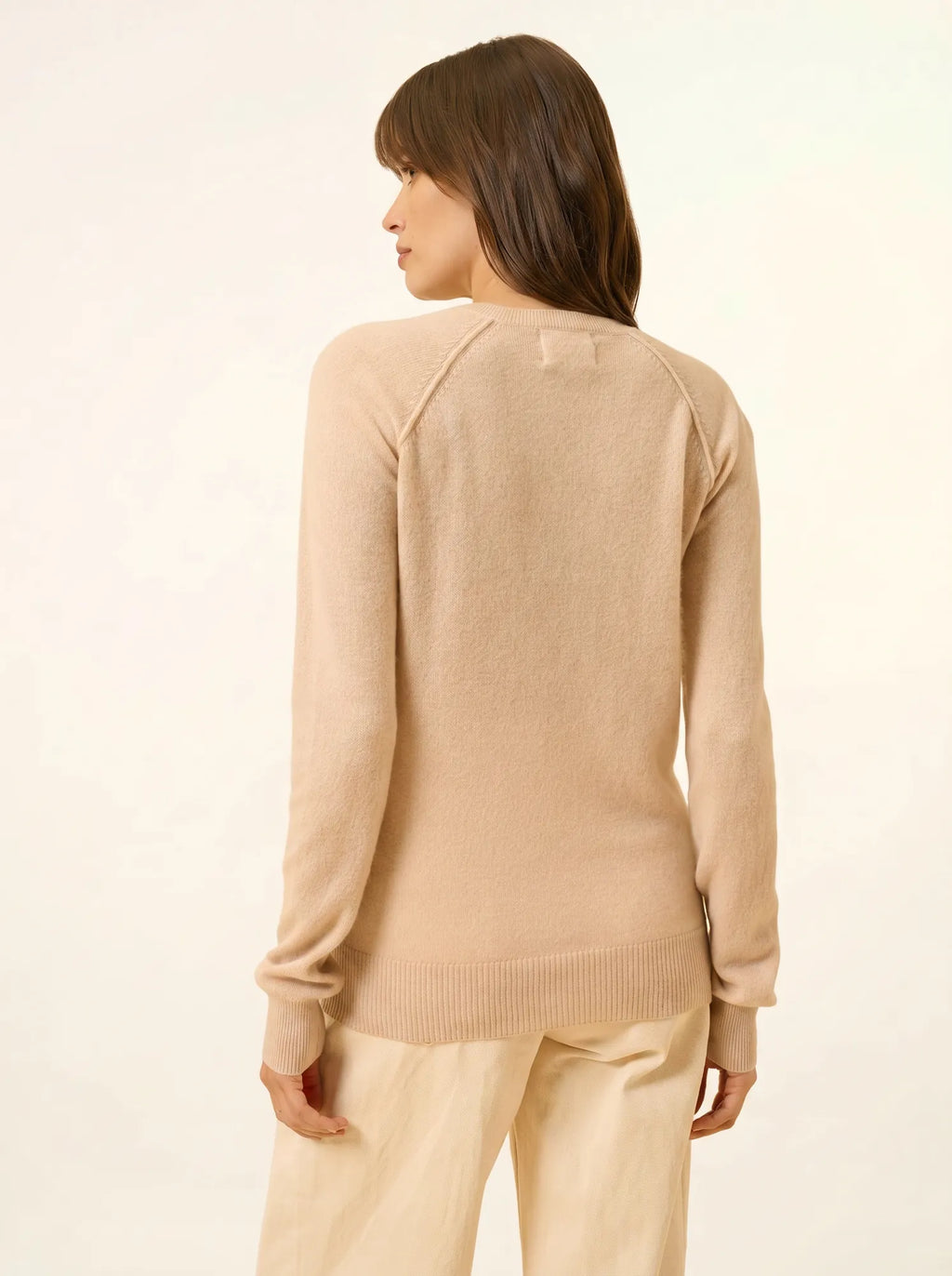 HELEN pullover rundhalsausschnitt nude