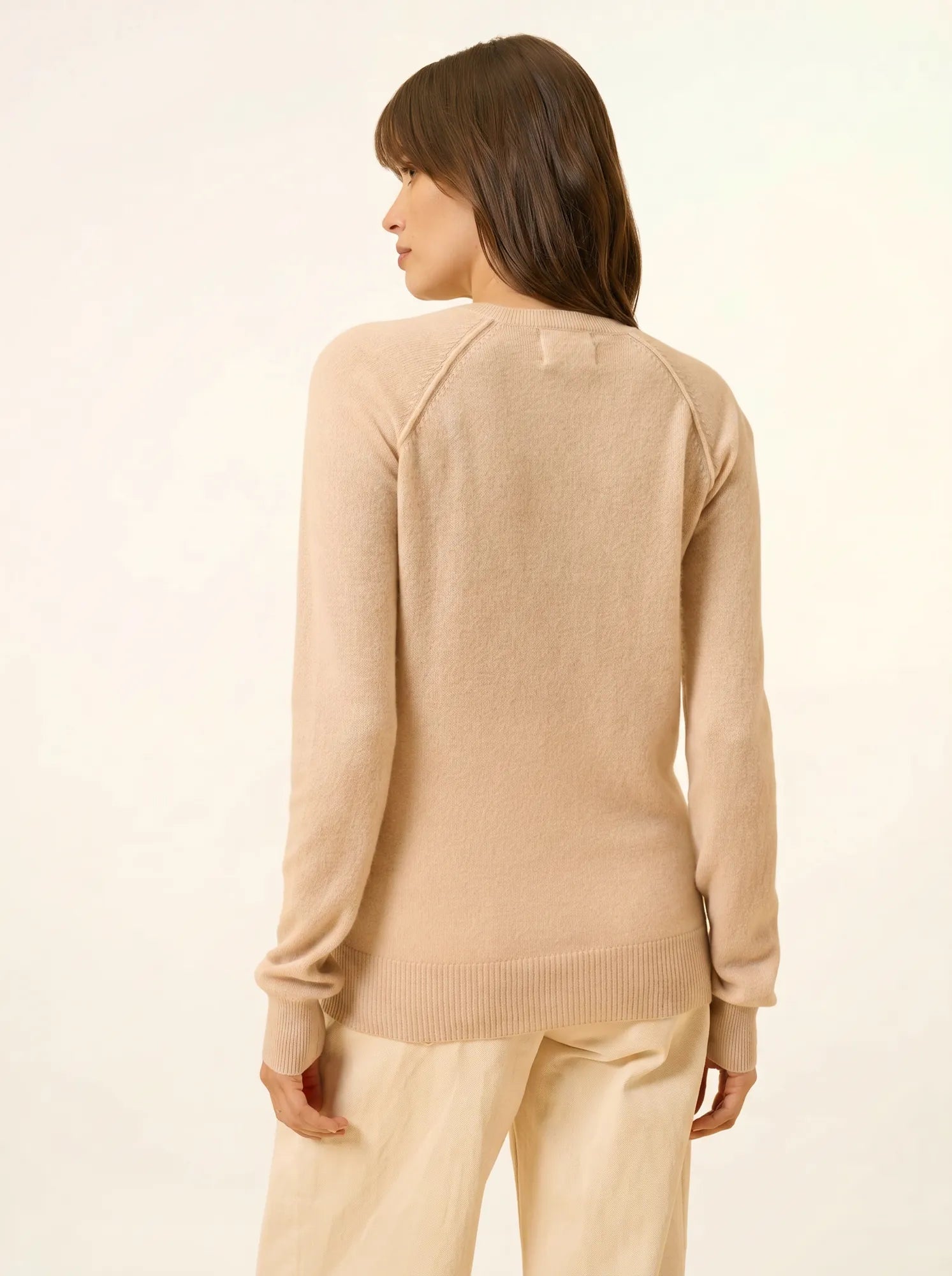 HELEN pullover rundhalsausschnitt nude