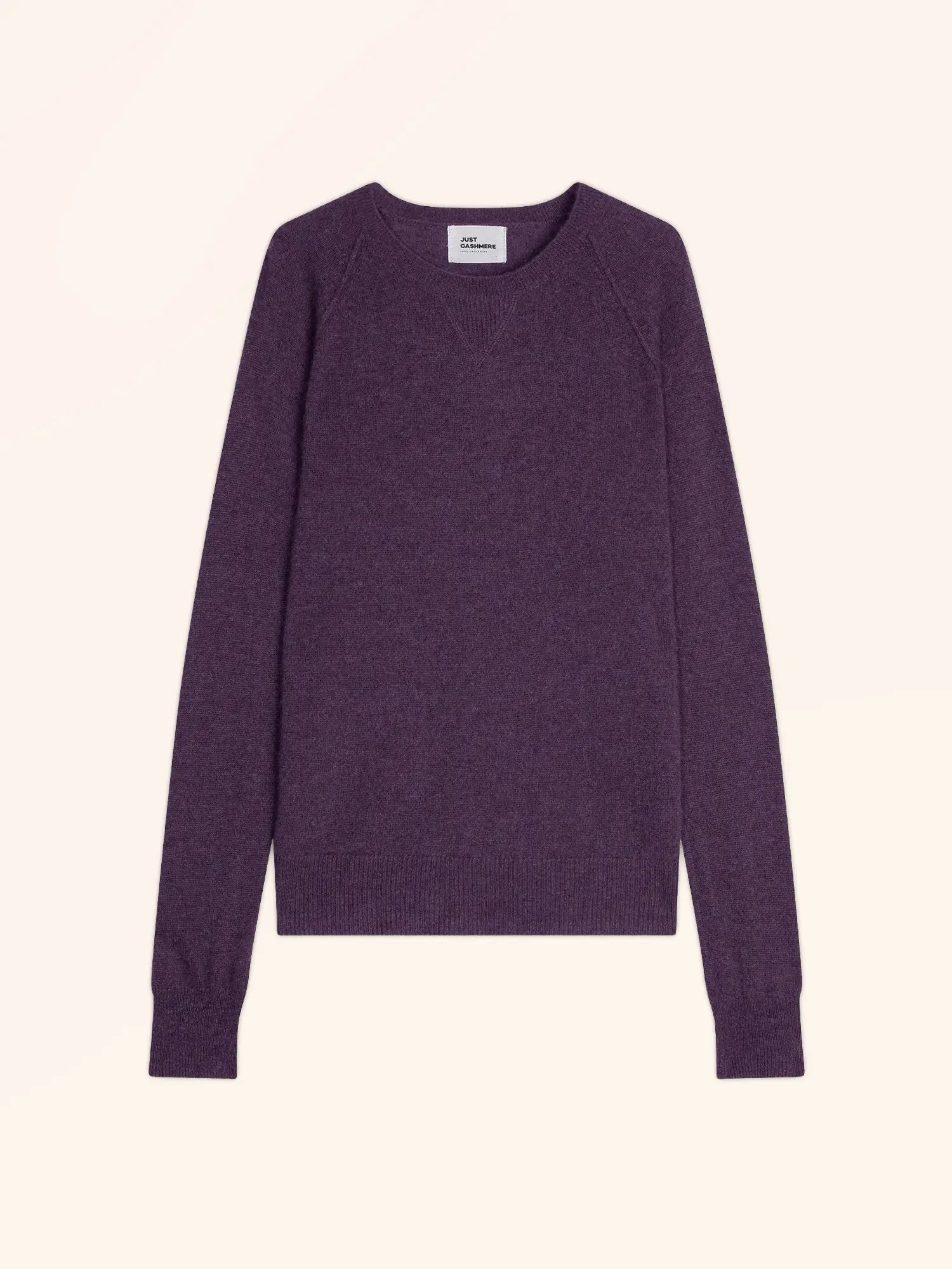 HELEN pullover rundhalsausschnitt violett meliert