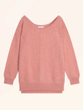 KAREN Pull Col Bateau Corail Chiné