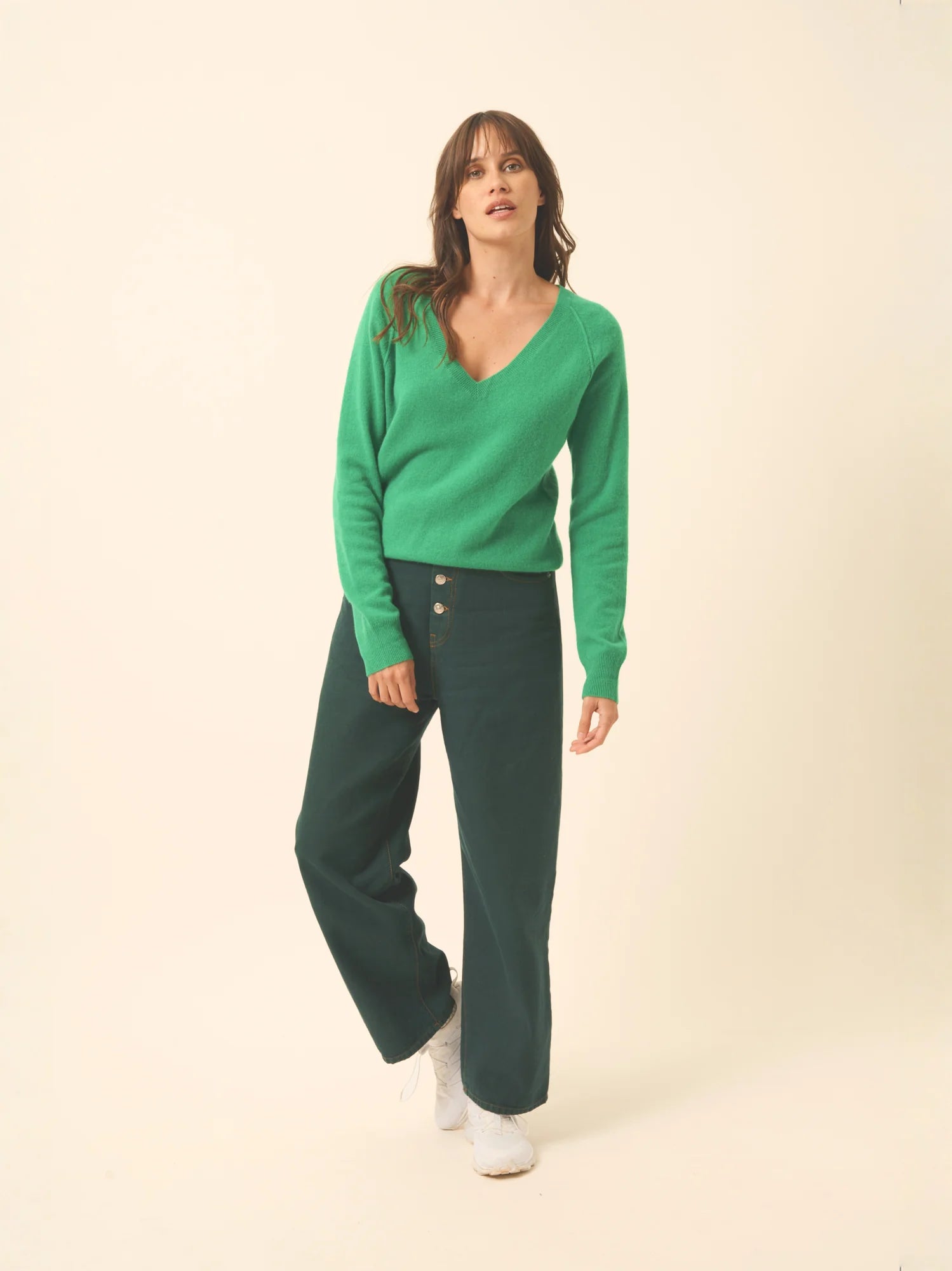 PHOEBE pull col V menthe