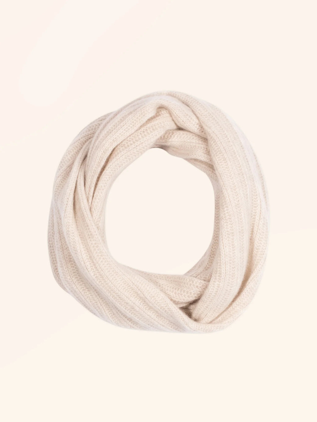 HUTTON tour de cou 4 fils beige chiné