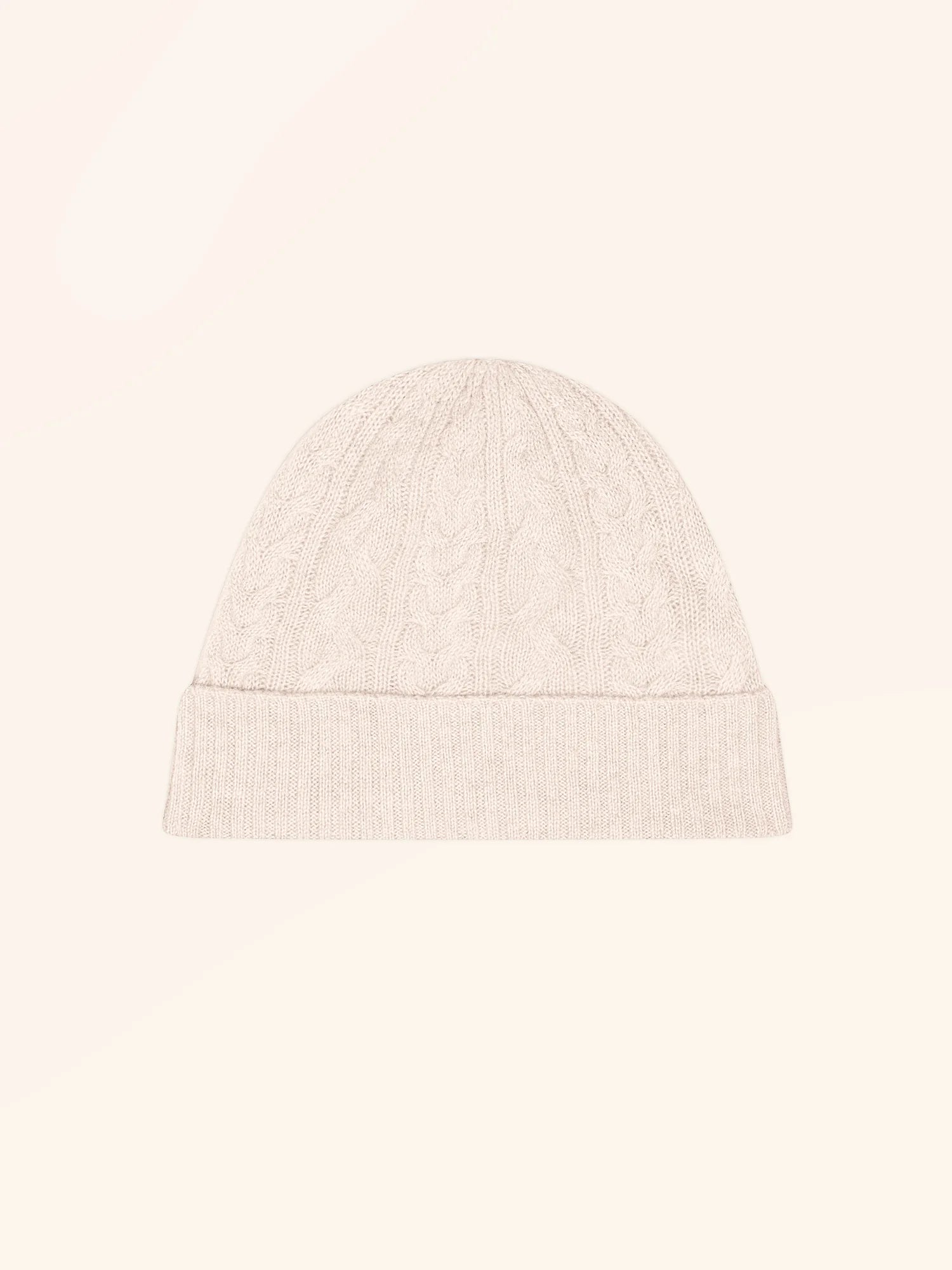 CLEO bonnet 4 fils beige chiné