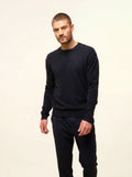 NOE pullover rundhalsausschnitt caviar