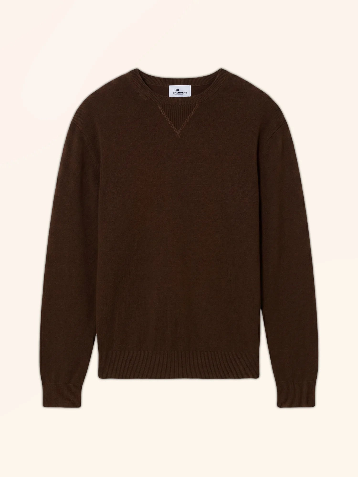 NOE pullover rundhalsausschnitt kaffee