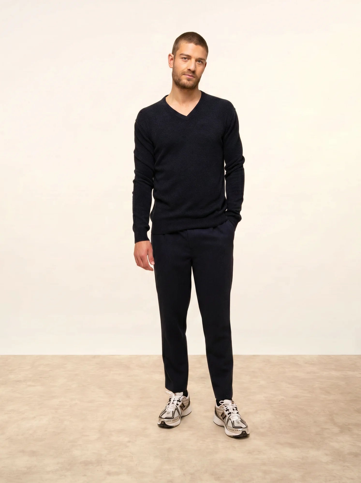TOM pullover v-ausschnitt caviar
