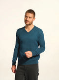 TOM pullover v-ausschnitt grün petrol