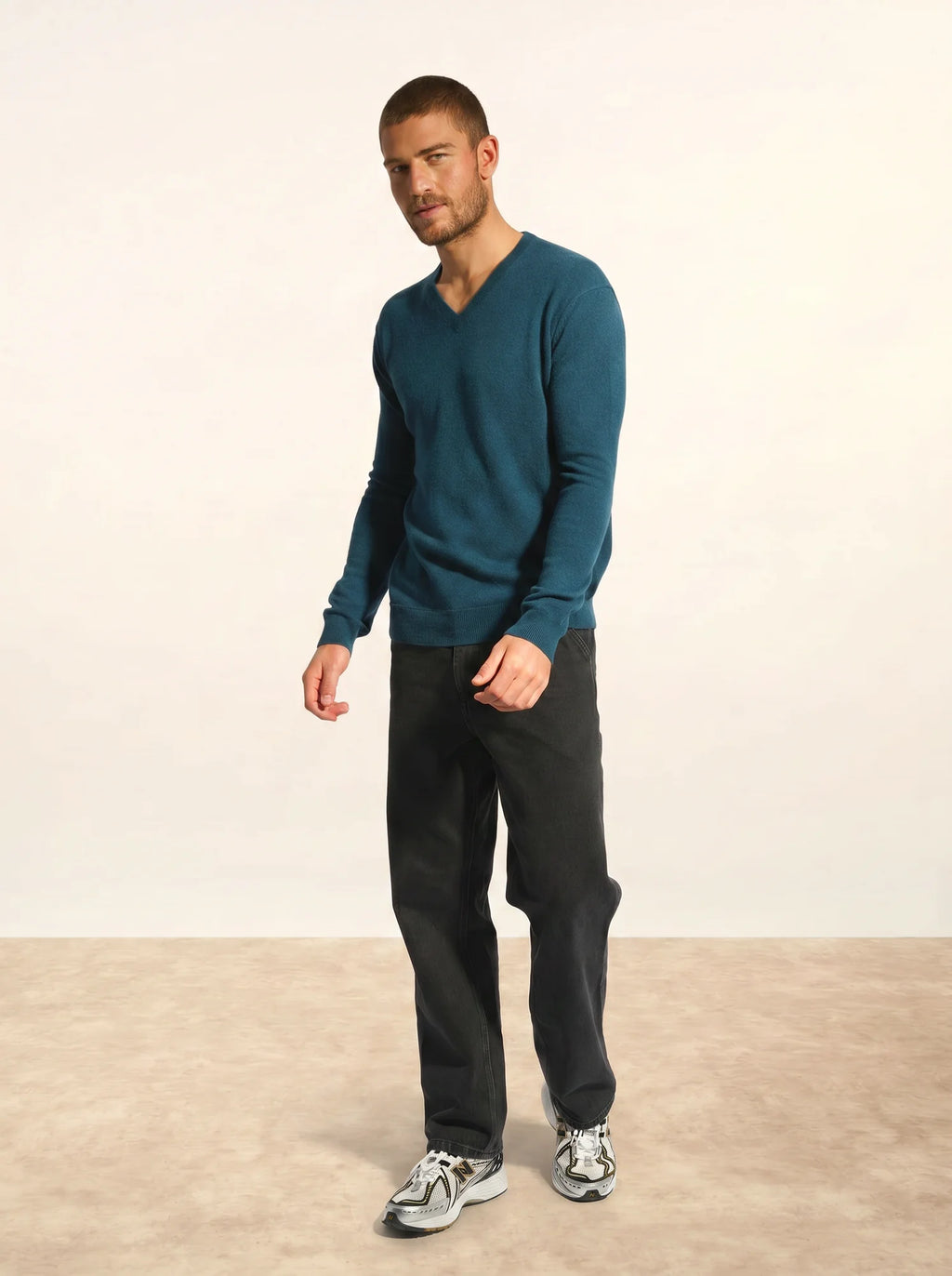 TOM pullover v-ausschnitt grün petrol