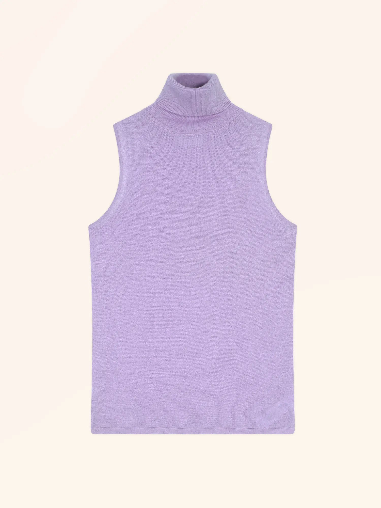VIOLET pullover rollkragen ärmellos malve