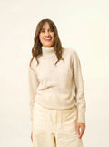 LILLY pullover rollkragen perlgrau meliert