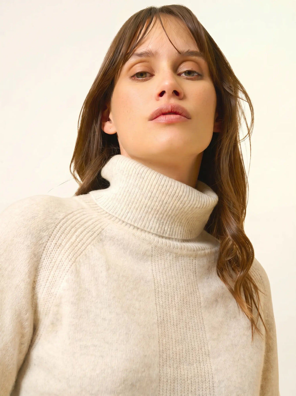 LILLY pullover rollkragen perlgrau meliert