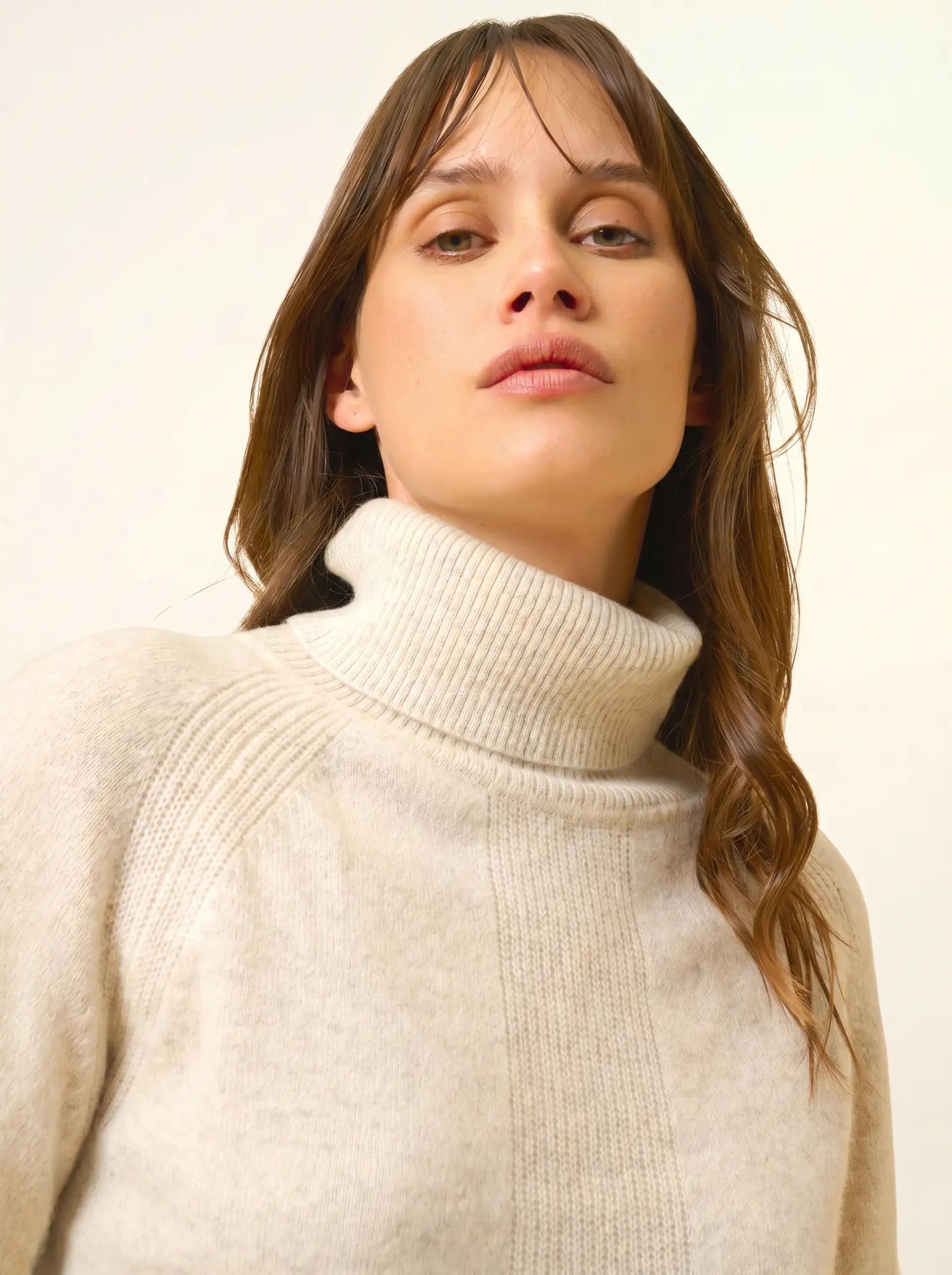 LILLY pullover rollkragen perlgrau meliert