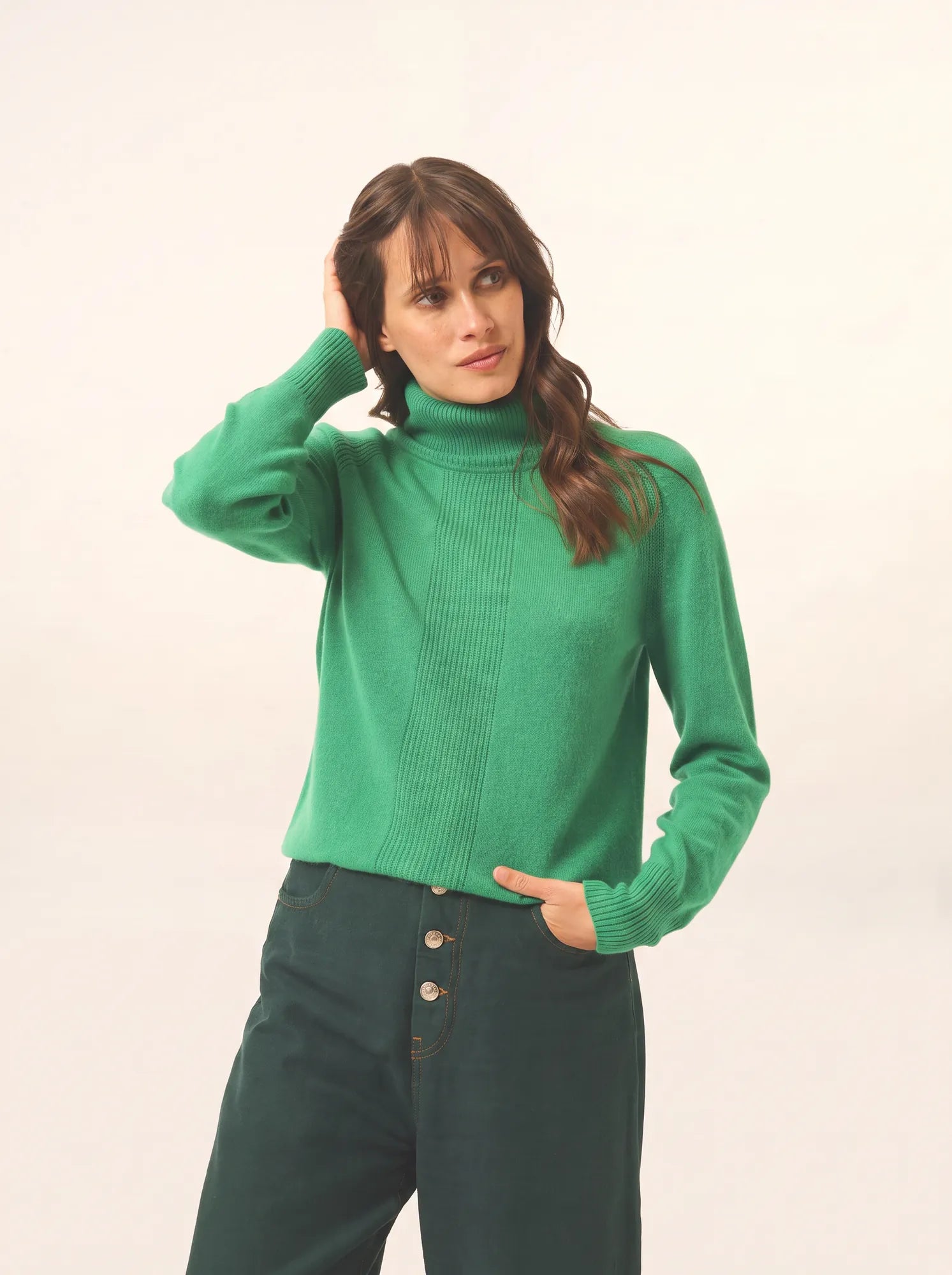 LILLY pullover rollkragen minze