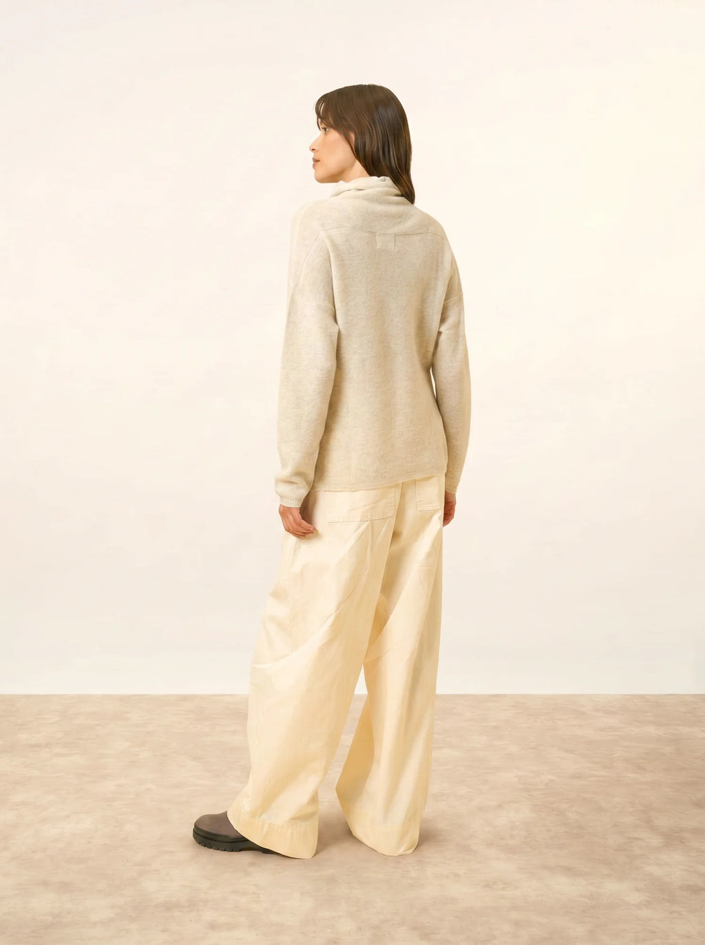 BLANTYRE pullover rollkragen perlgrau meliert