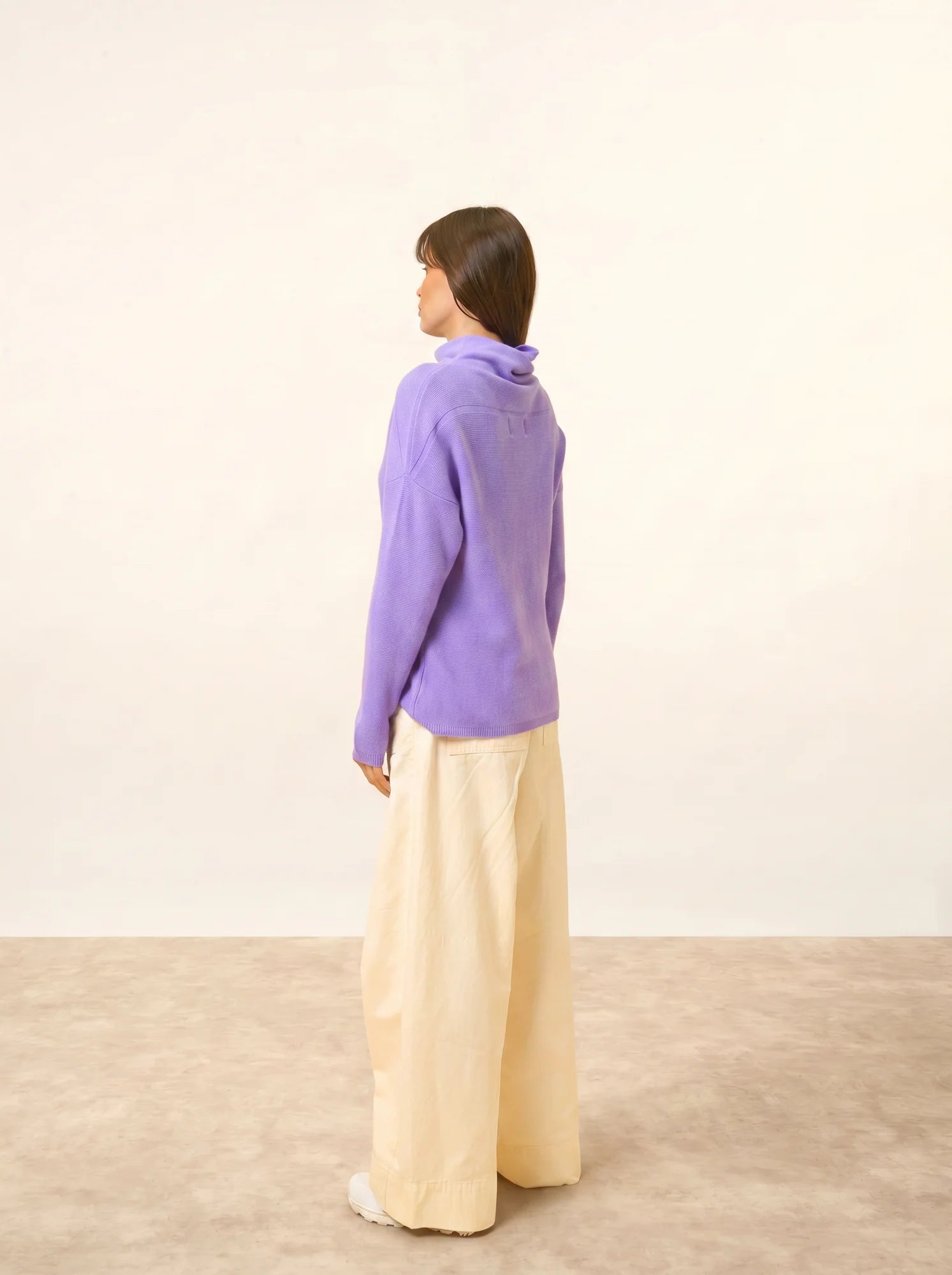 BLANTYRE pullover rollkragen lavendel