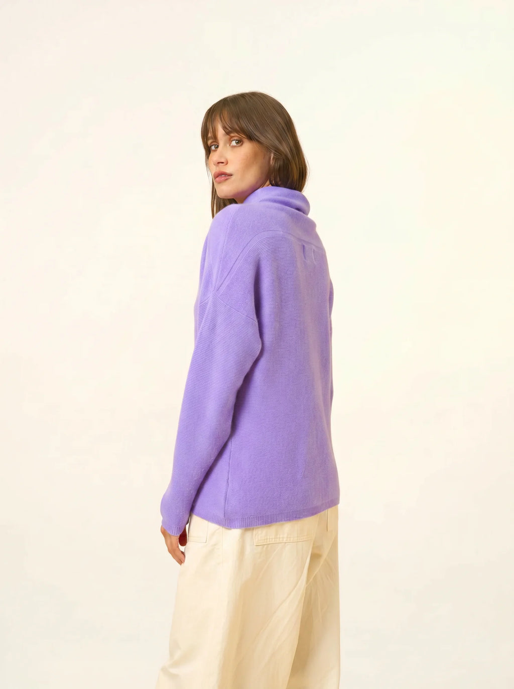 BLANTYRE pullover rollkragen lavendel