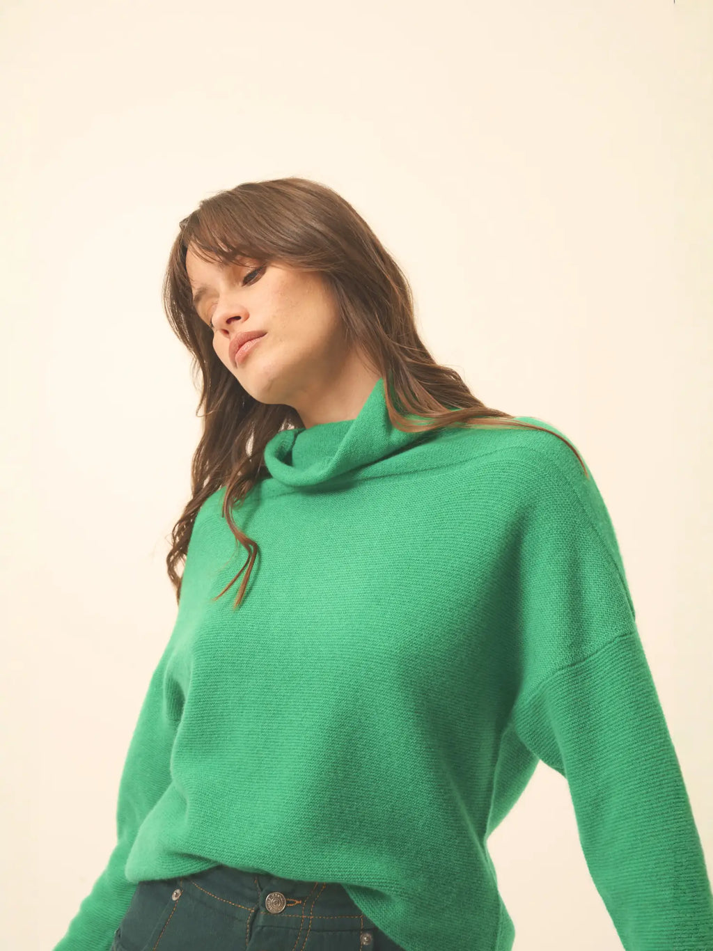 BLANTYRE pullover rollkragen minze