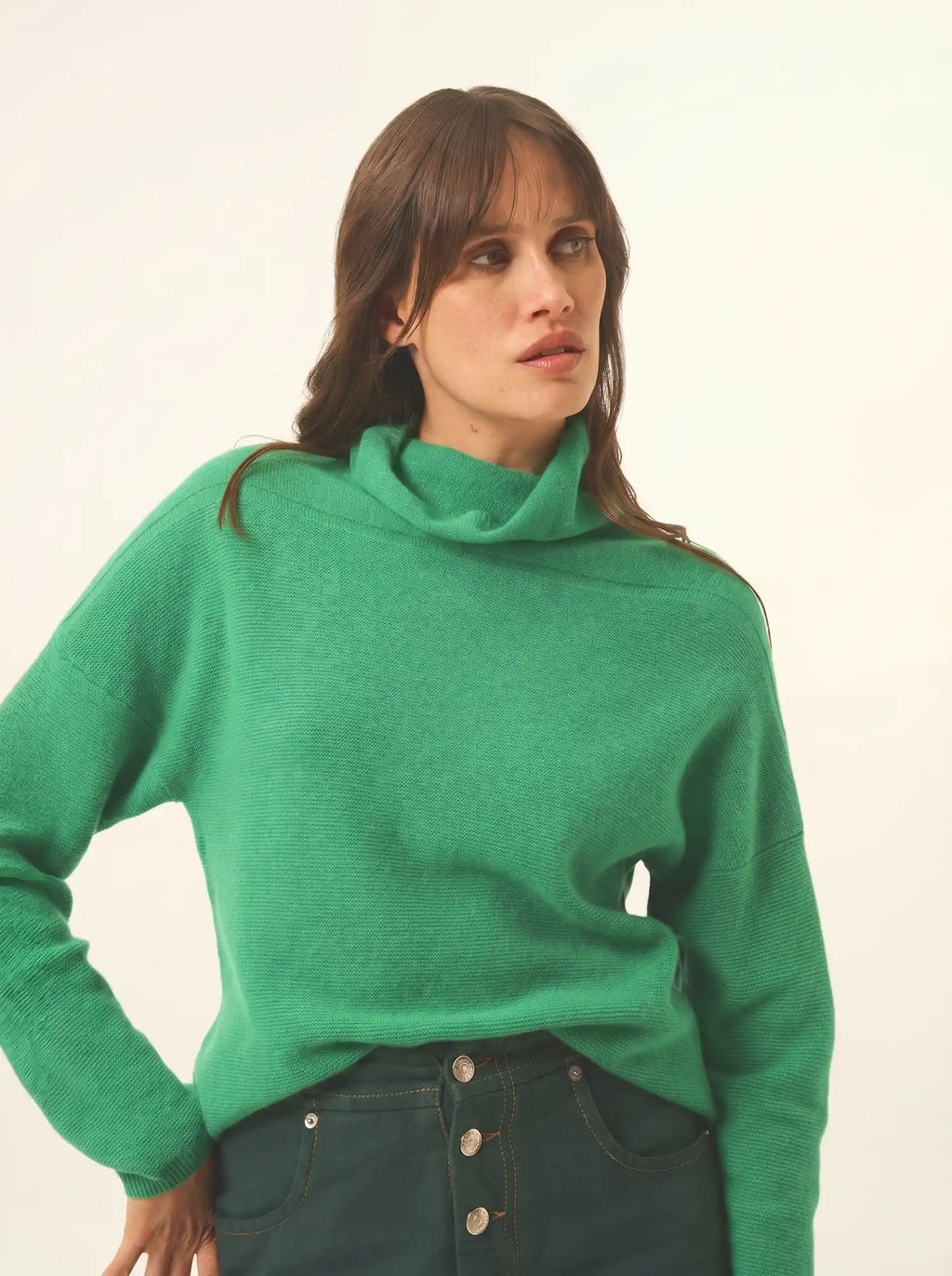 BLANTYRE pullover rollkragen minze