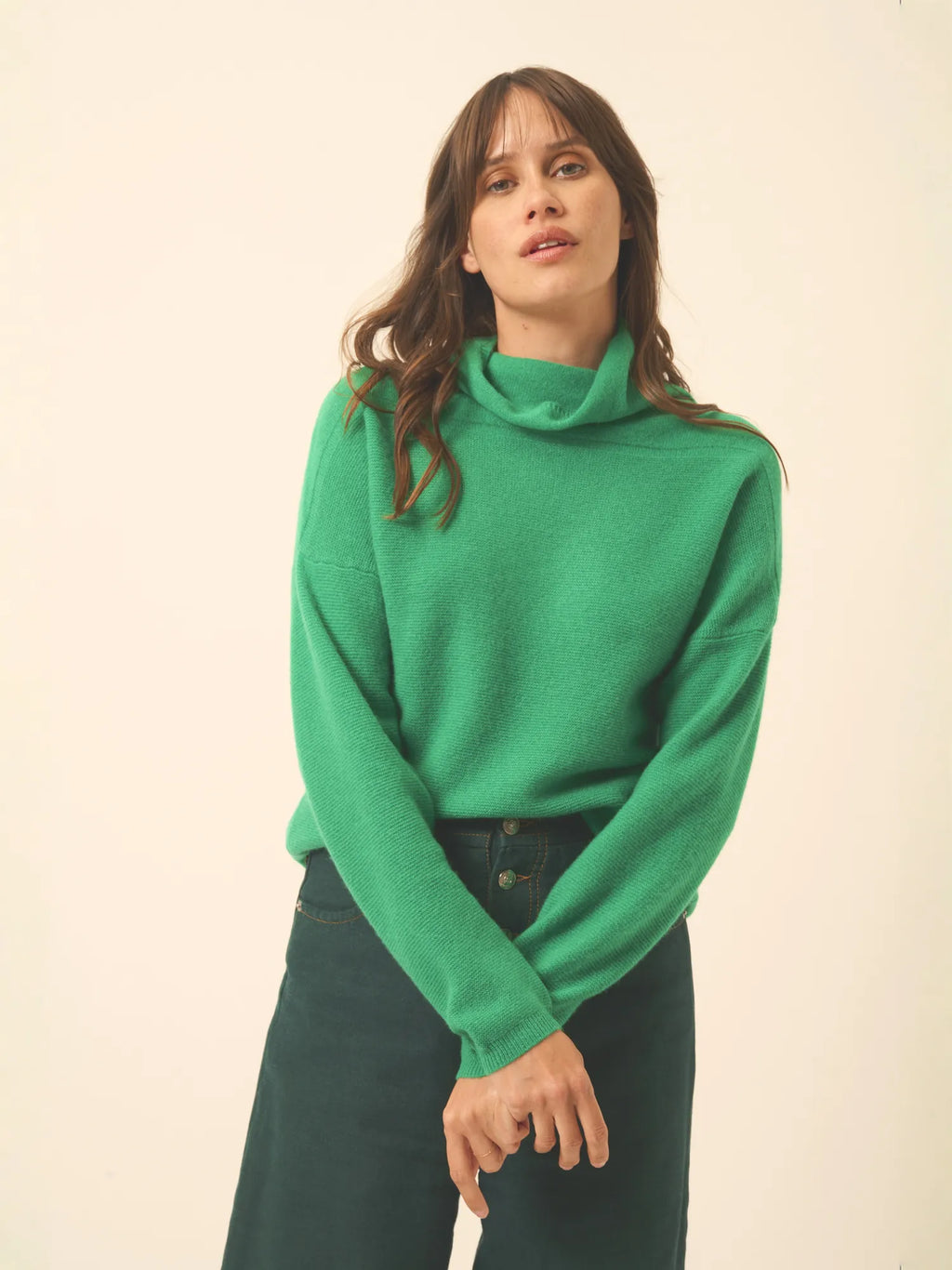 BLANTYRE pullover rollkragen minze