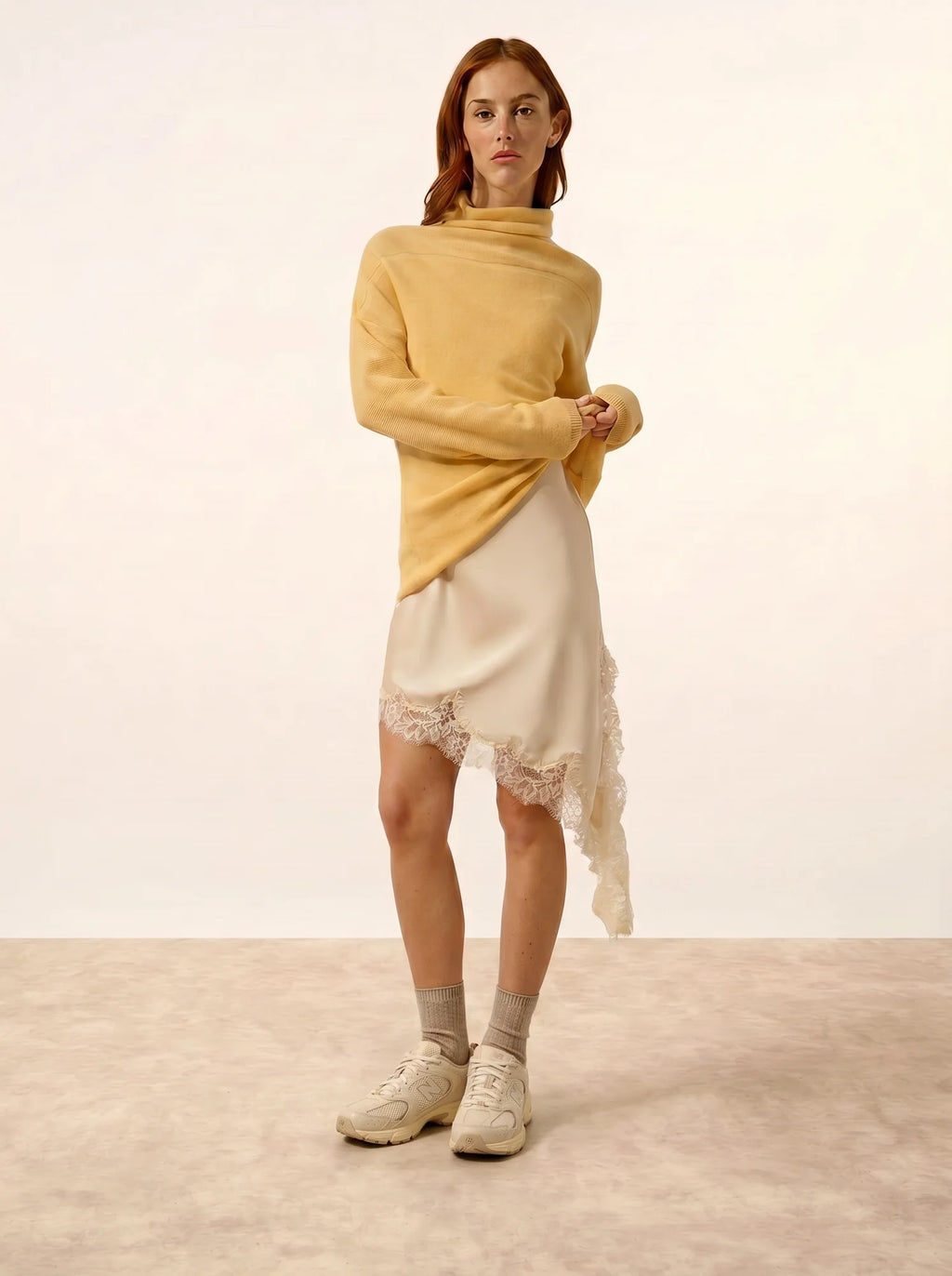 BLANTYRE pullover rollkragen vanille