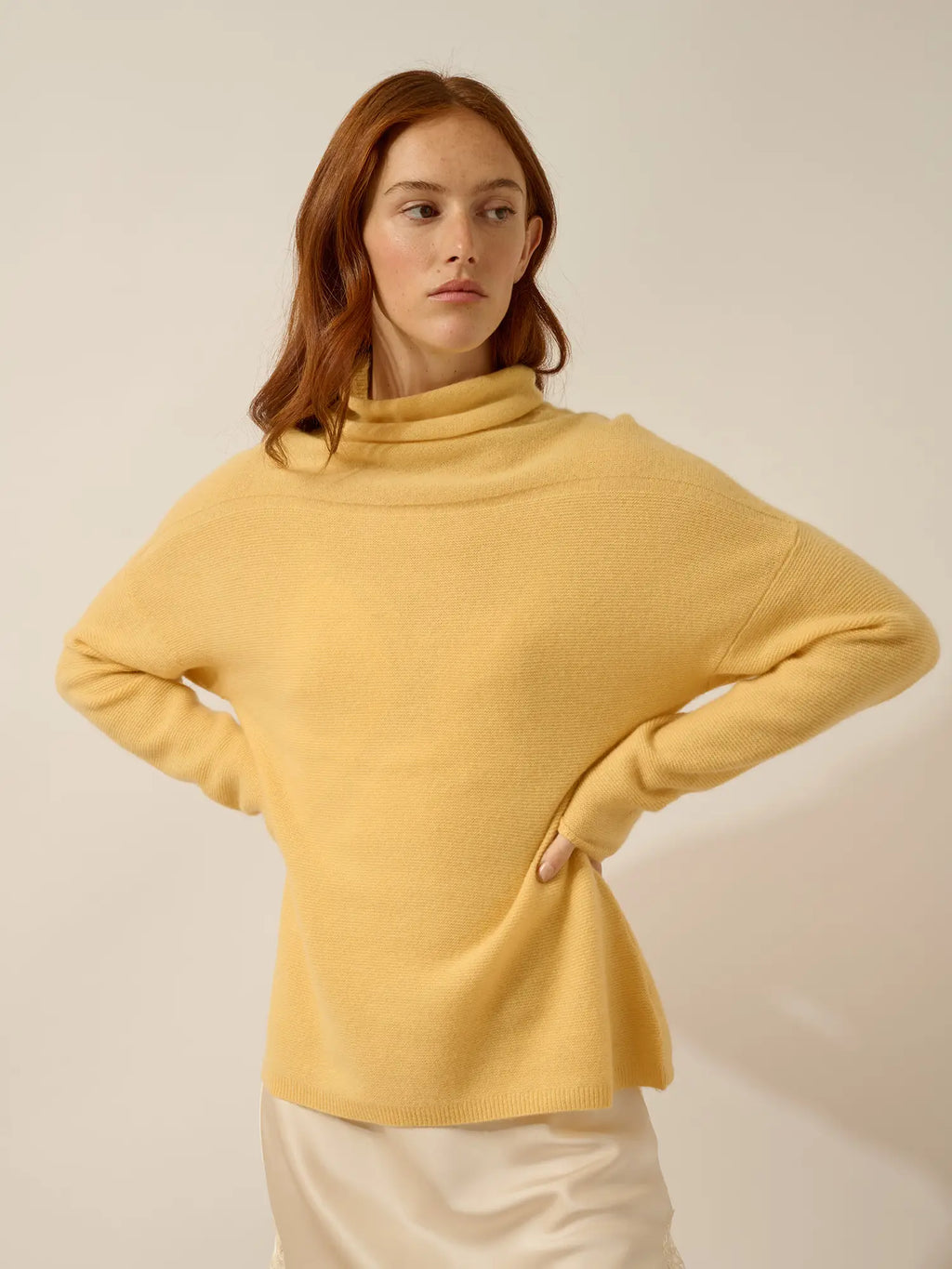 BLANTYRE pullover rollkragen vanille