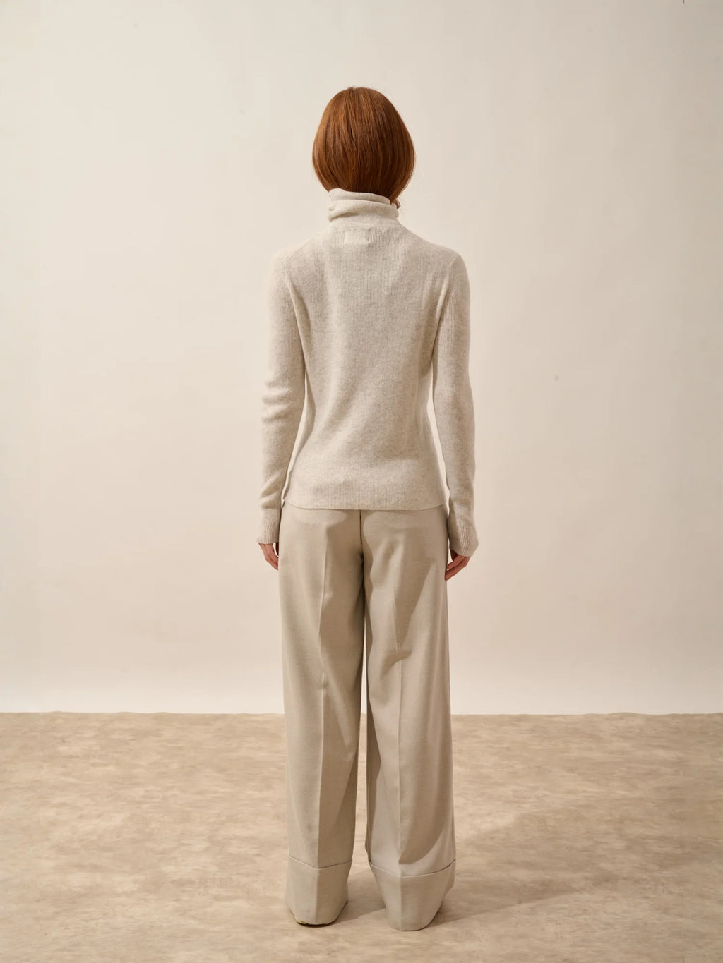LANAIS pullover rollkragen perlgrau meliert