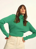 LANAIS pullover rollkragen minze