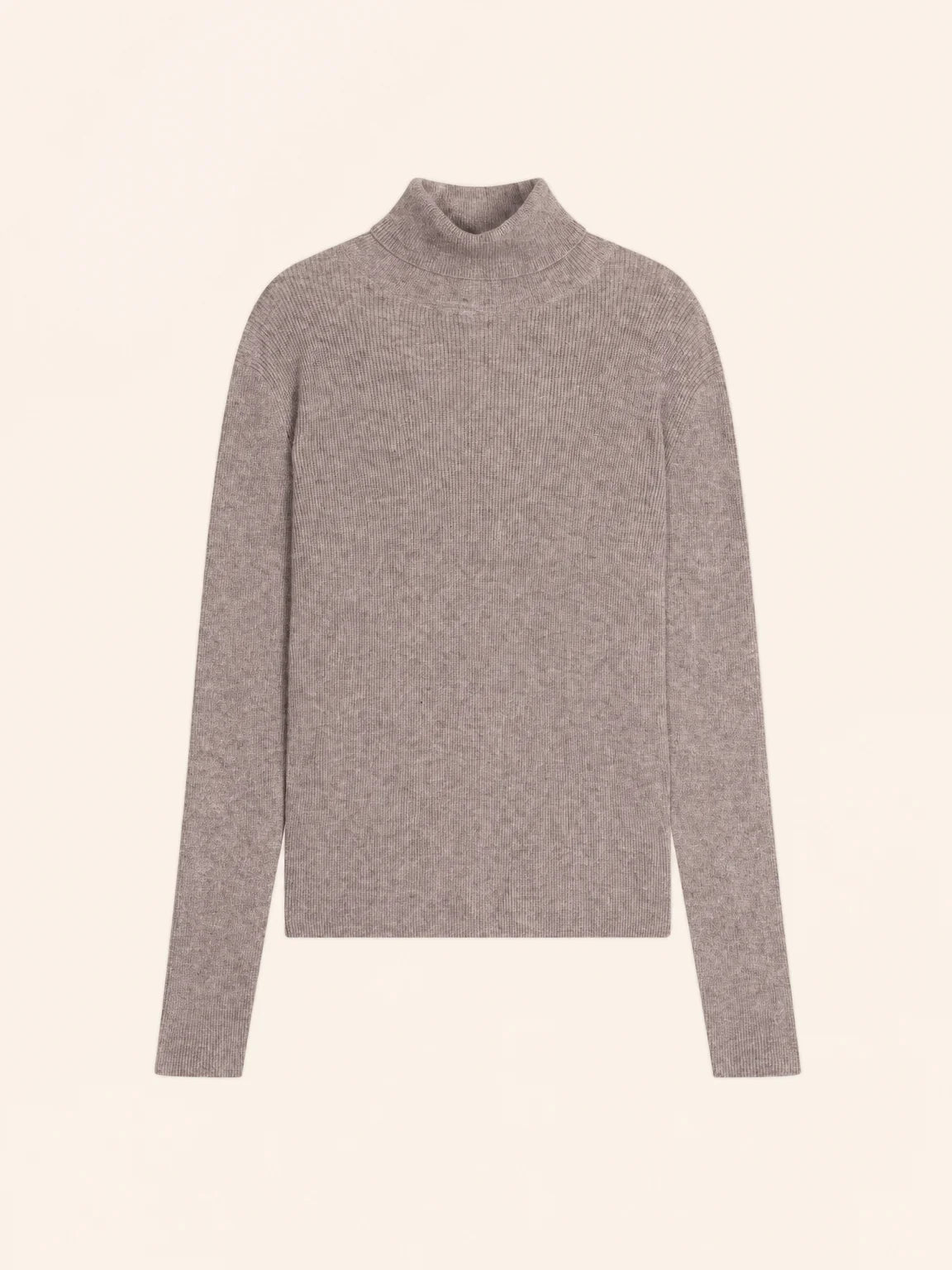 LANAIS pull col roulé caribou chiné